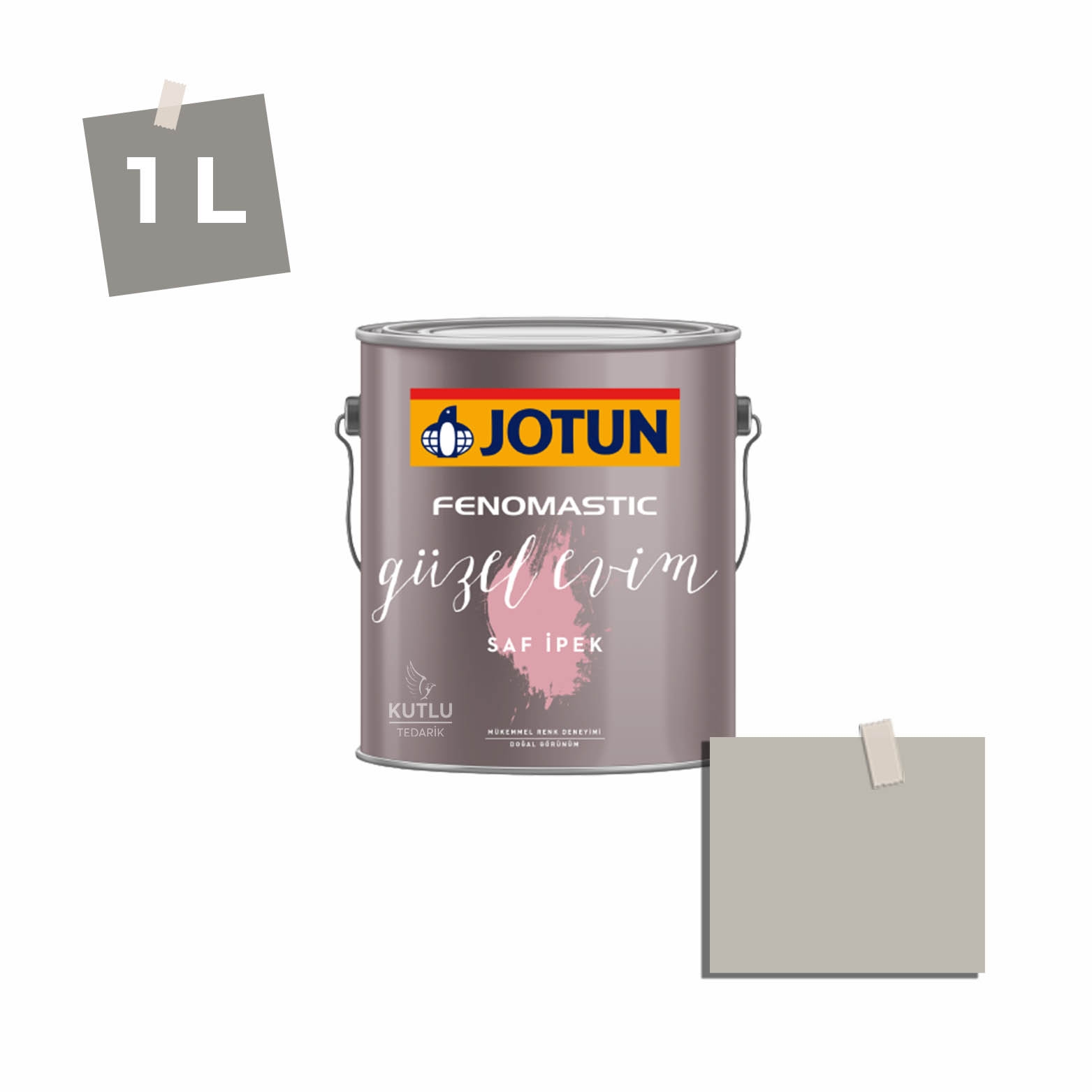 Jotun Fenomastic Güzel Evim Saf İpek 1 Lt 12078 Comfort Grey Ncs 2703-Y19R