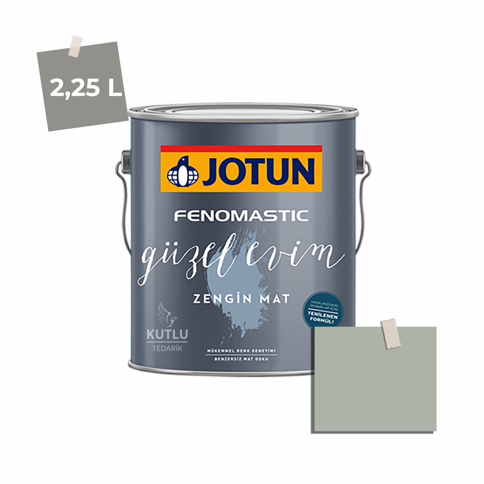 Jotun Fenomastic Güzel Evim Zengin Mat 2,25 Lt Yeni 7163 Minty Breeze Ncs S3005-G20Y