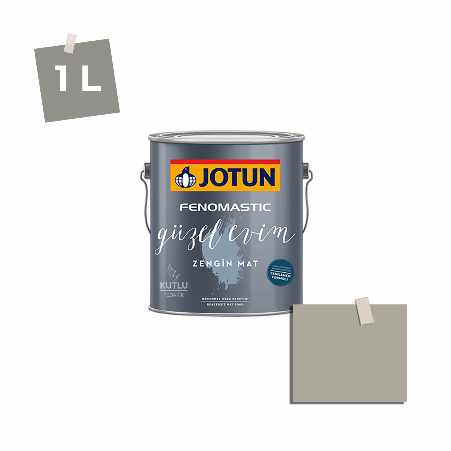 Jotun Fenomastic Güzel Evim Zengin Mat Yeni 1 Lt 0394 Soft Grey Varmgra Ncs 3504-Y19R