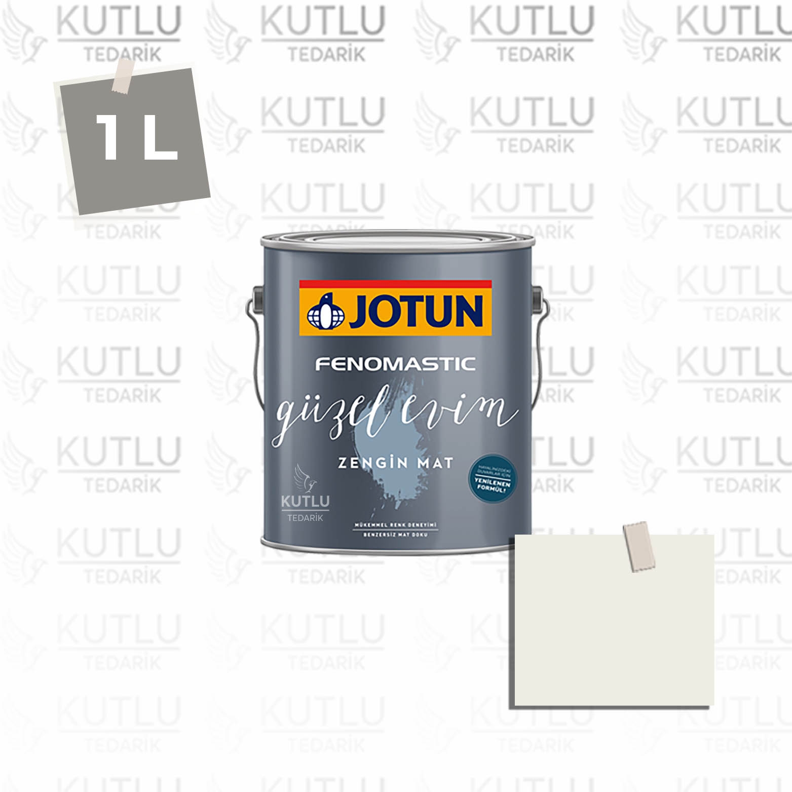 Jotun Fenomastic Güzel Evim Zengin Mat Yeni 1 Lt 1001 Egg White Egghvıt Ncs 0502-Y