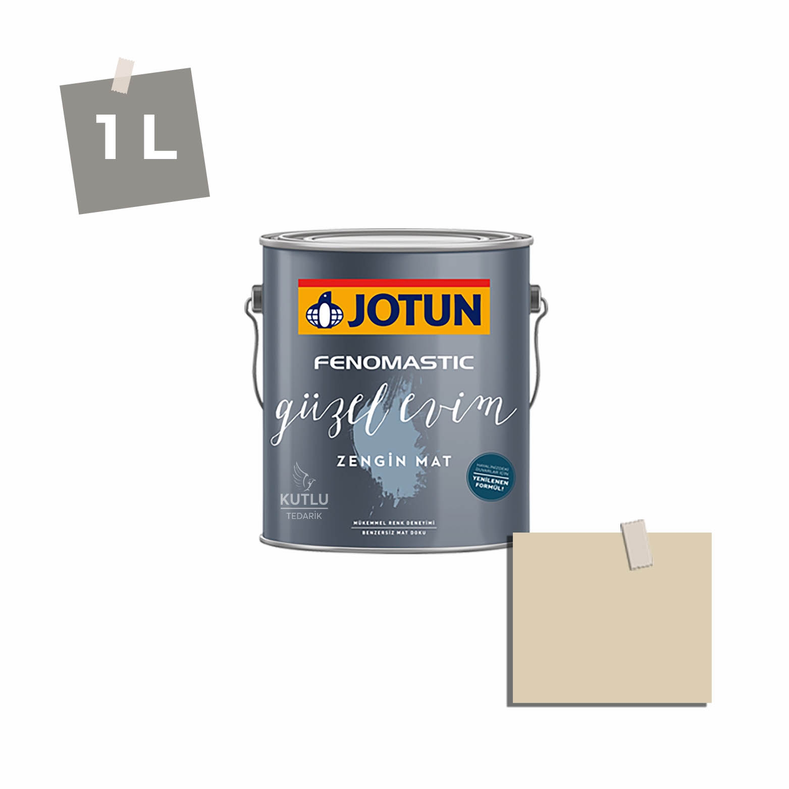 Jotun Fenomastic Güzel Evim Zengin Mat Yeni 1 Lt 10245 Ginseng Ncs S1510-Y10R