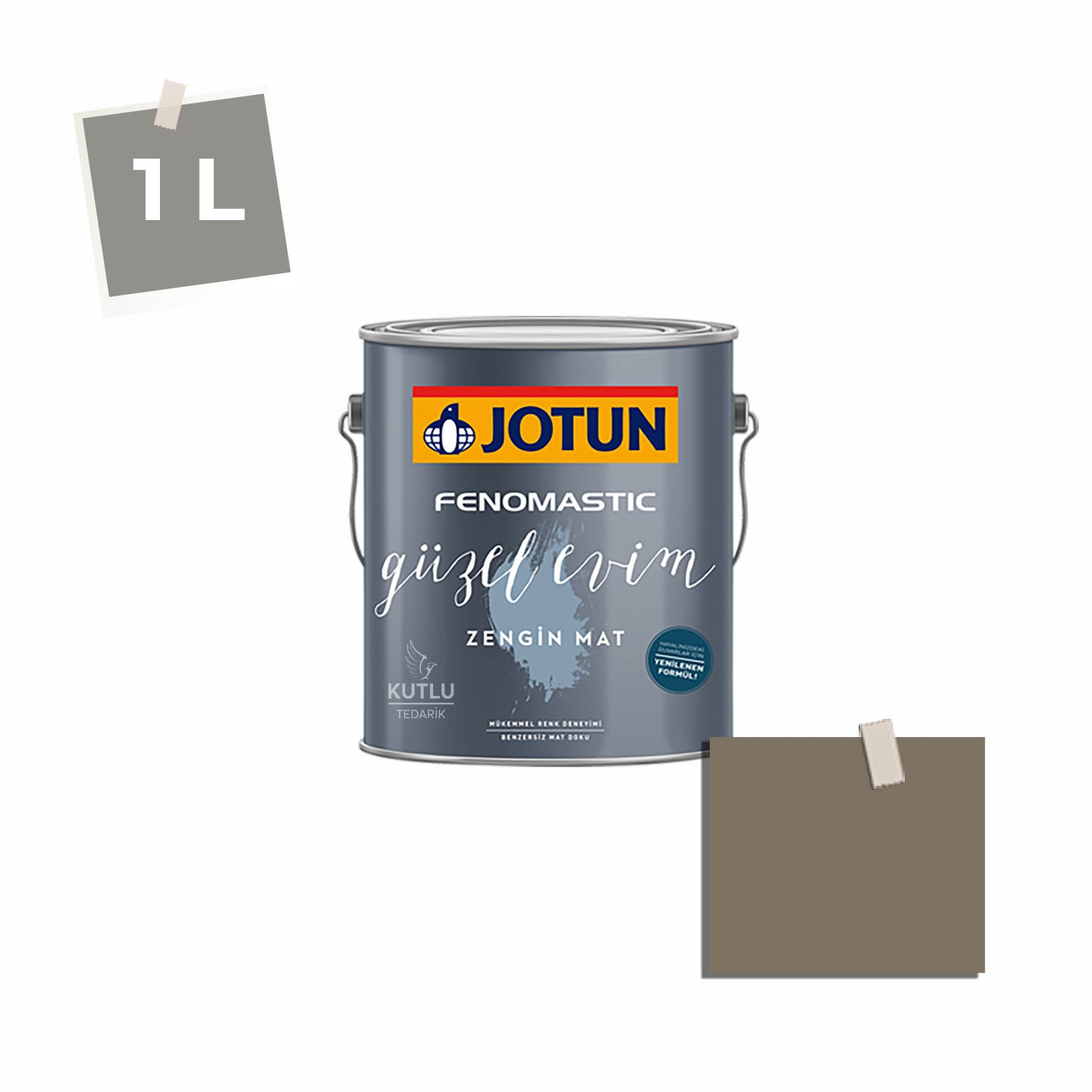 Jotun Fenomastic Güzel Evim Zengin Mat Yeni 1 Lt 10385 Belgian Brown Ncs S6010-Y10R