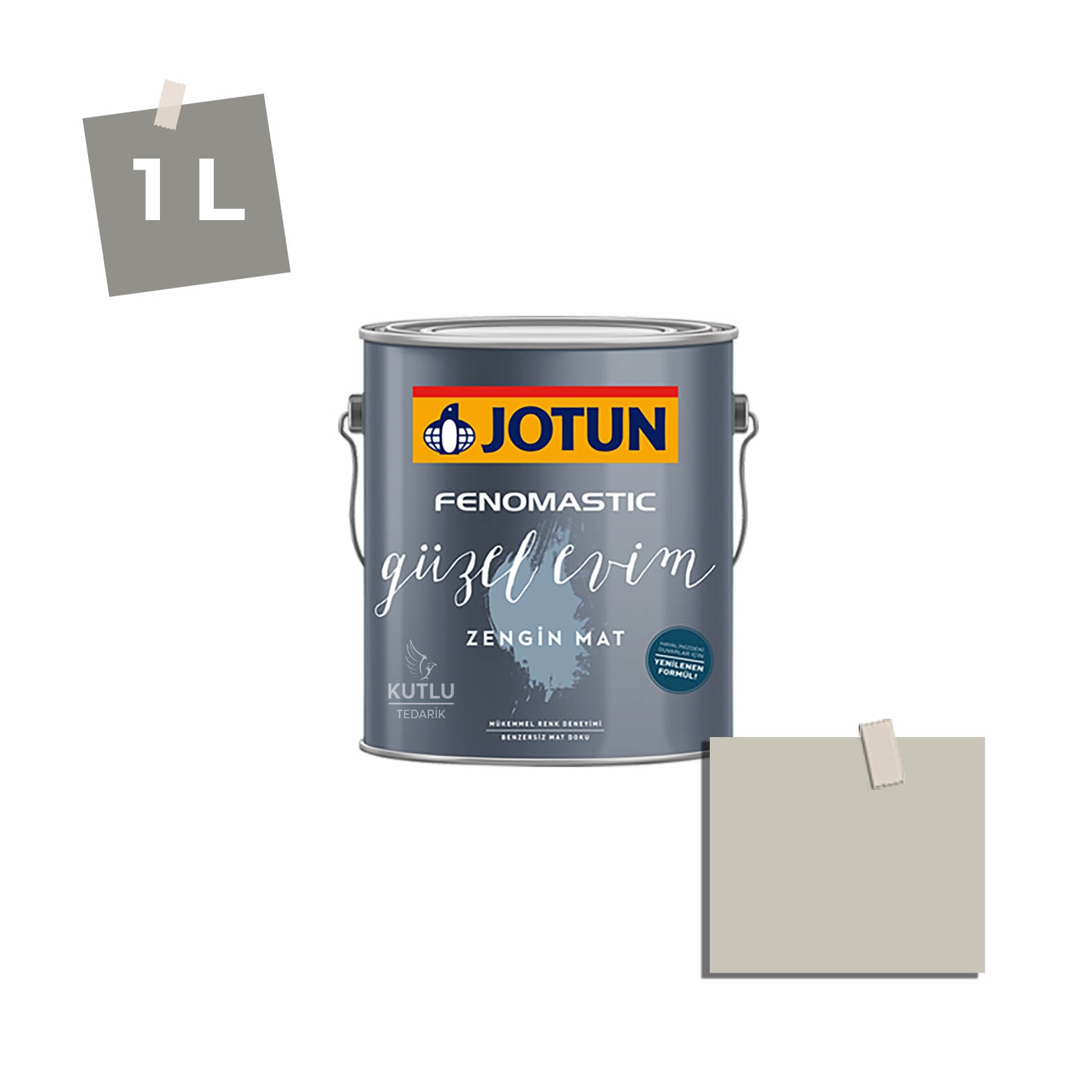 Jotun Fenomastic Güzel Evim Zengin Mat Yeni 1 Lt 10679 Washed Linen Ncs 2303-Y14R