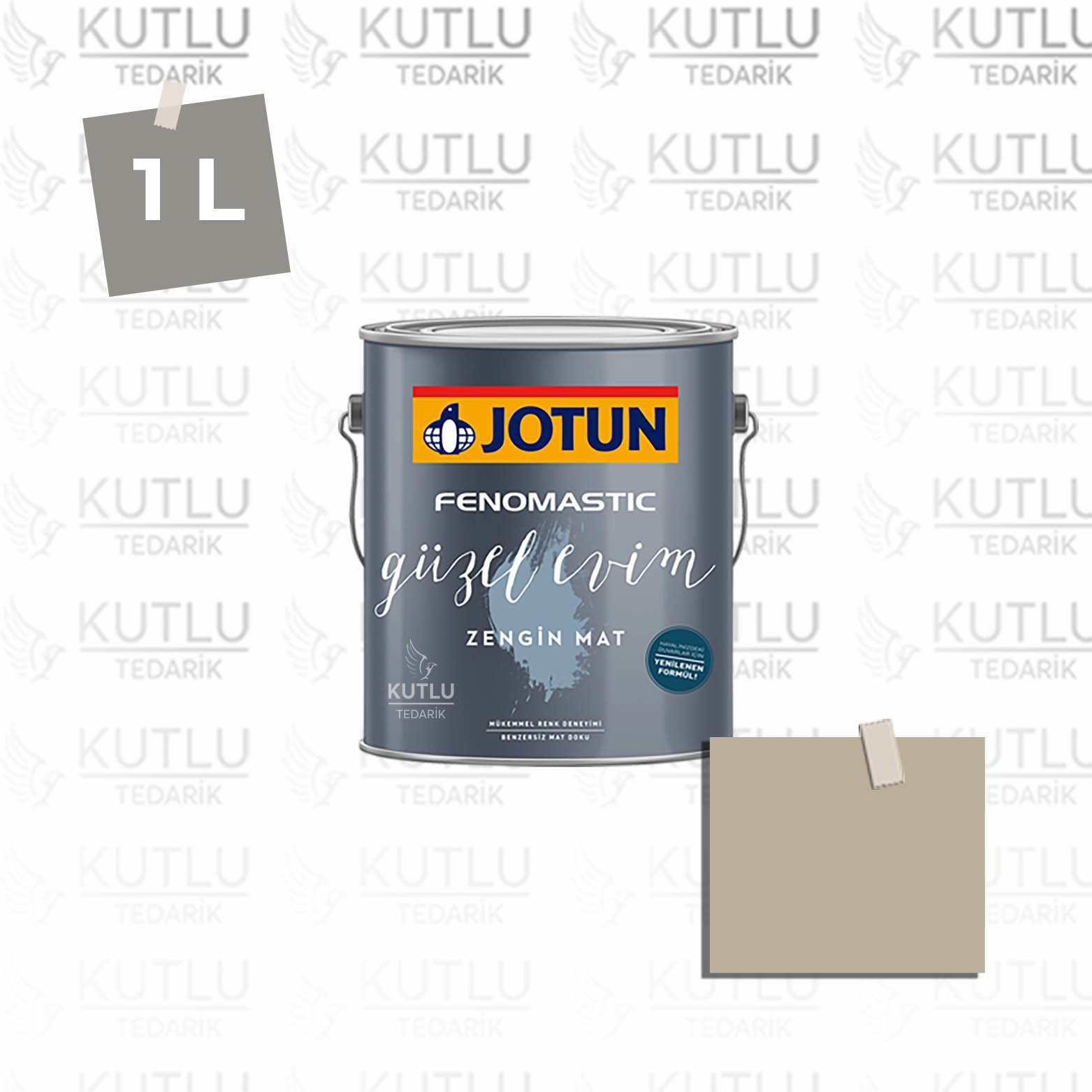 Jotun Fenomastic Güzel Evim Zengin Mat Yeni 1 Lt 10961 Raw Canvas Ncs 3009-Y14R