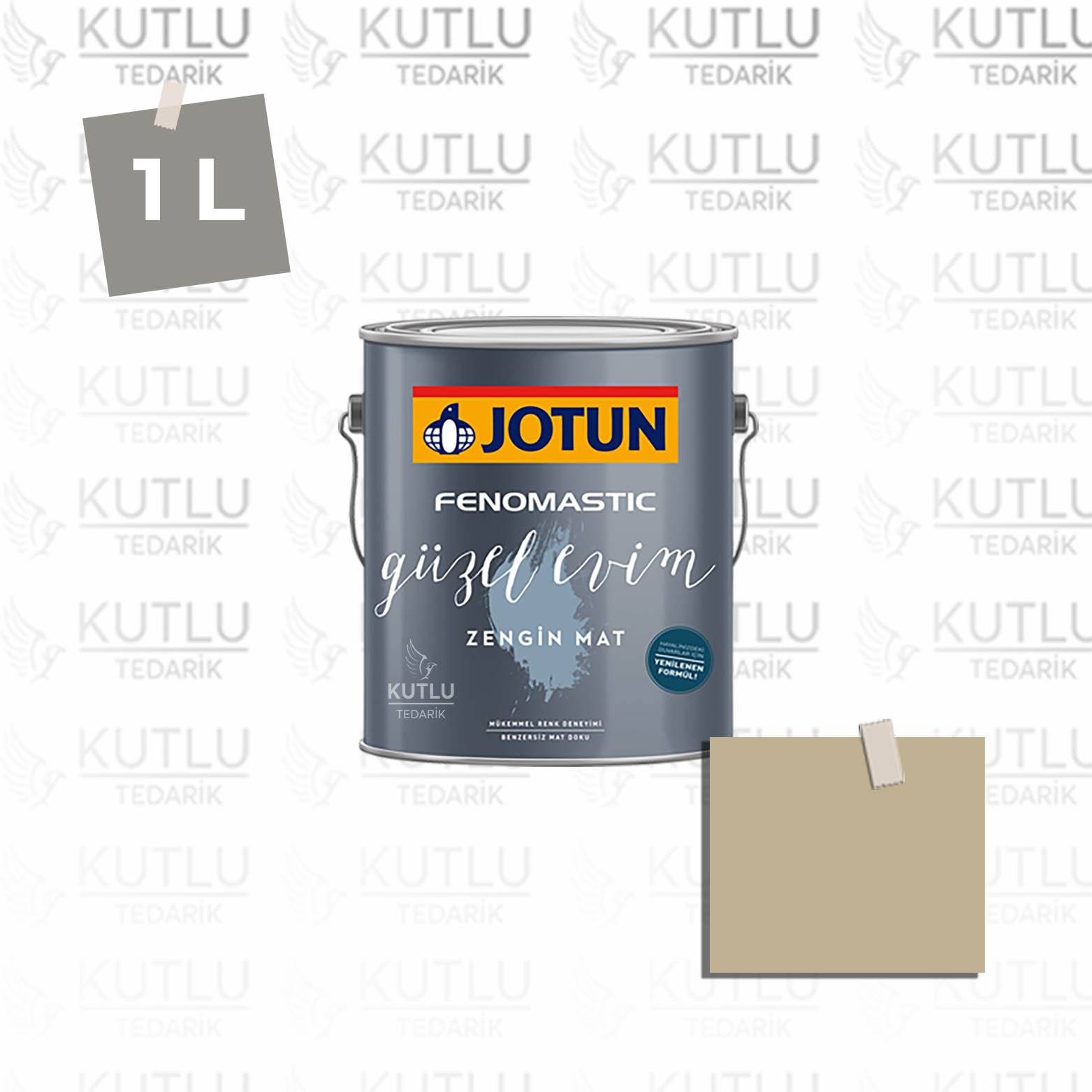 Jotun Fenomastic Güzel Evim Zengin Mat Yeni 1 Lt 12082 Refined Yellow Ncs 2815-Y03R