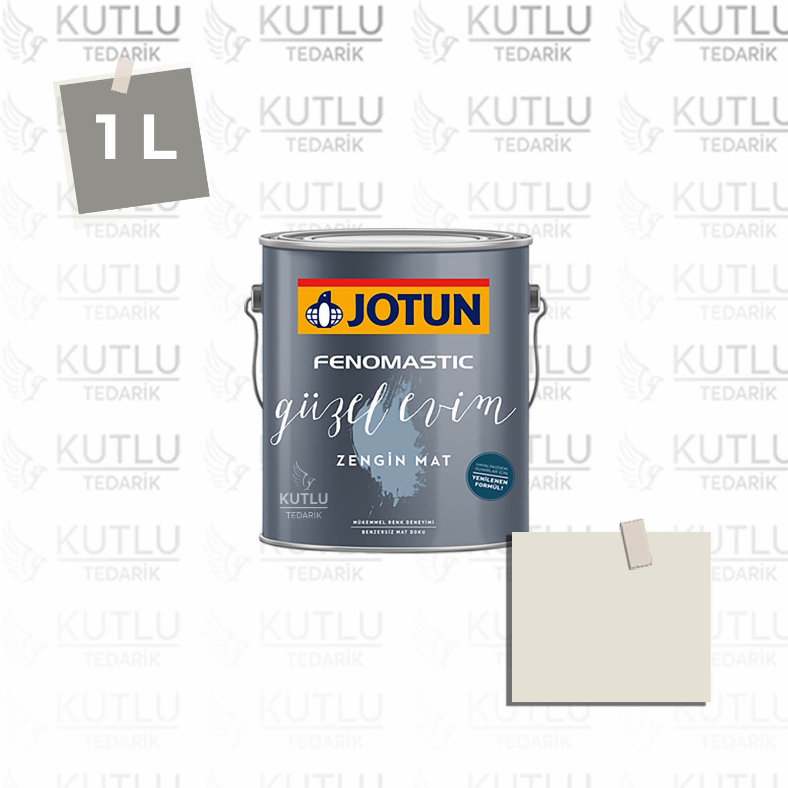 Jotun Fenomastic Güzel Evim Zengin Mat Yeni 1 Lt 1376 Mist Frostroyk Ncs 1002-Y24R