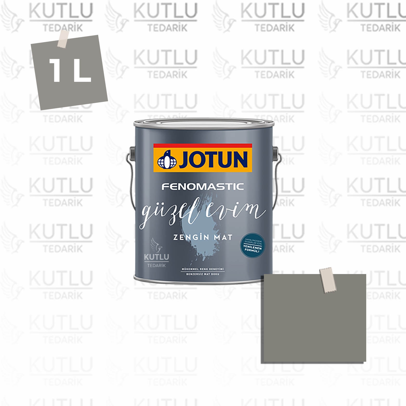 Jotun Fenomastic Güzel Evim Zengin Mat Yeni 1 Lt 1462 Evening Sky Gra Skifer Ncs S5502-Y