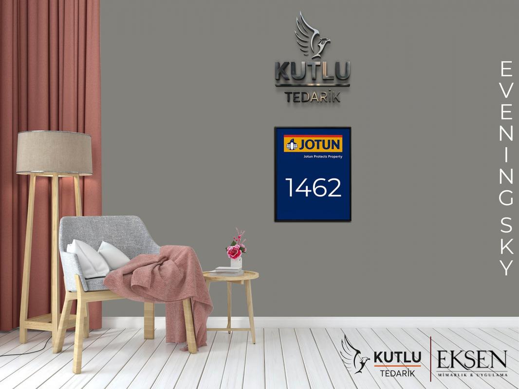 Jotun Fenomastic Güzel Evim Zengin Mat Yeni 1 Lt 1462 Evening Sky Gra Skifer Ncs S5502-Y