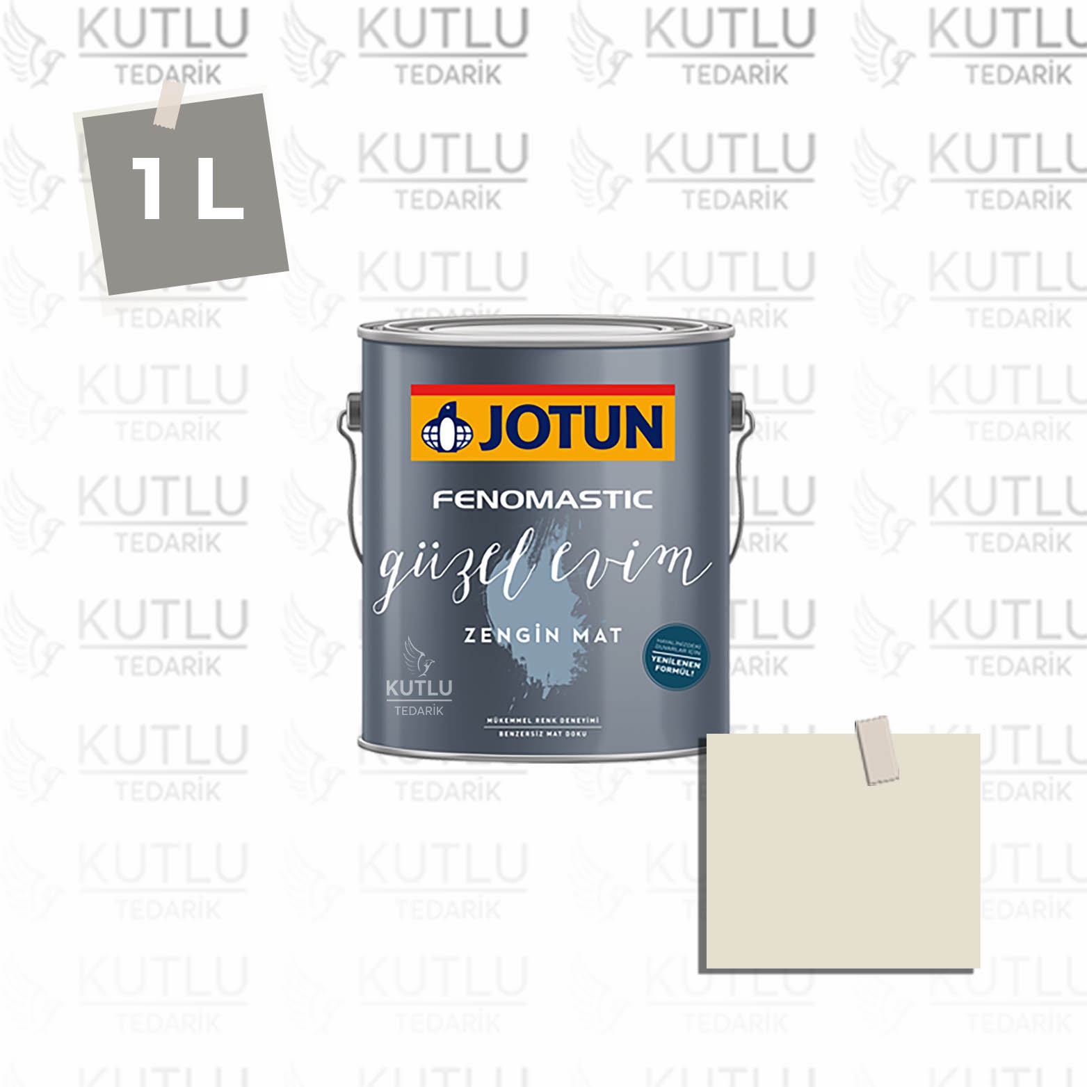 Jotun Fenomastic Güzel Evim Zengin Mat Yeni 1 Lt 0471 Antique White Lys Antikk Ncs 0802-G98Y