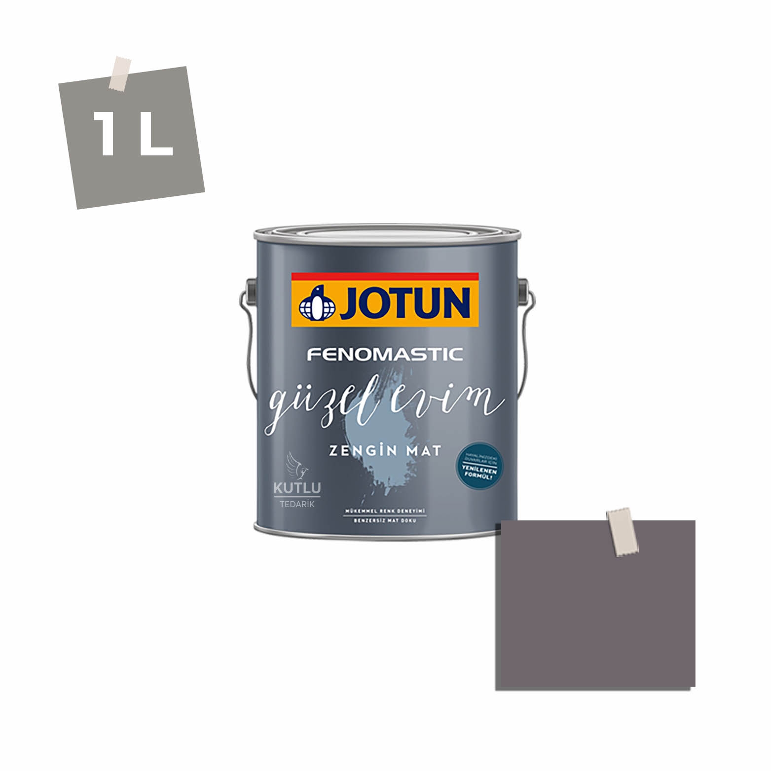 Jotun Fenomastic Güzel Evim Zengin Mat Yeni 1 Lt 3207 Dark Velvet Mork Aubergine Ncs 6309-R37B