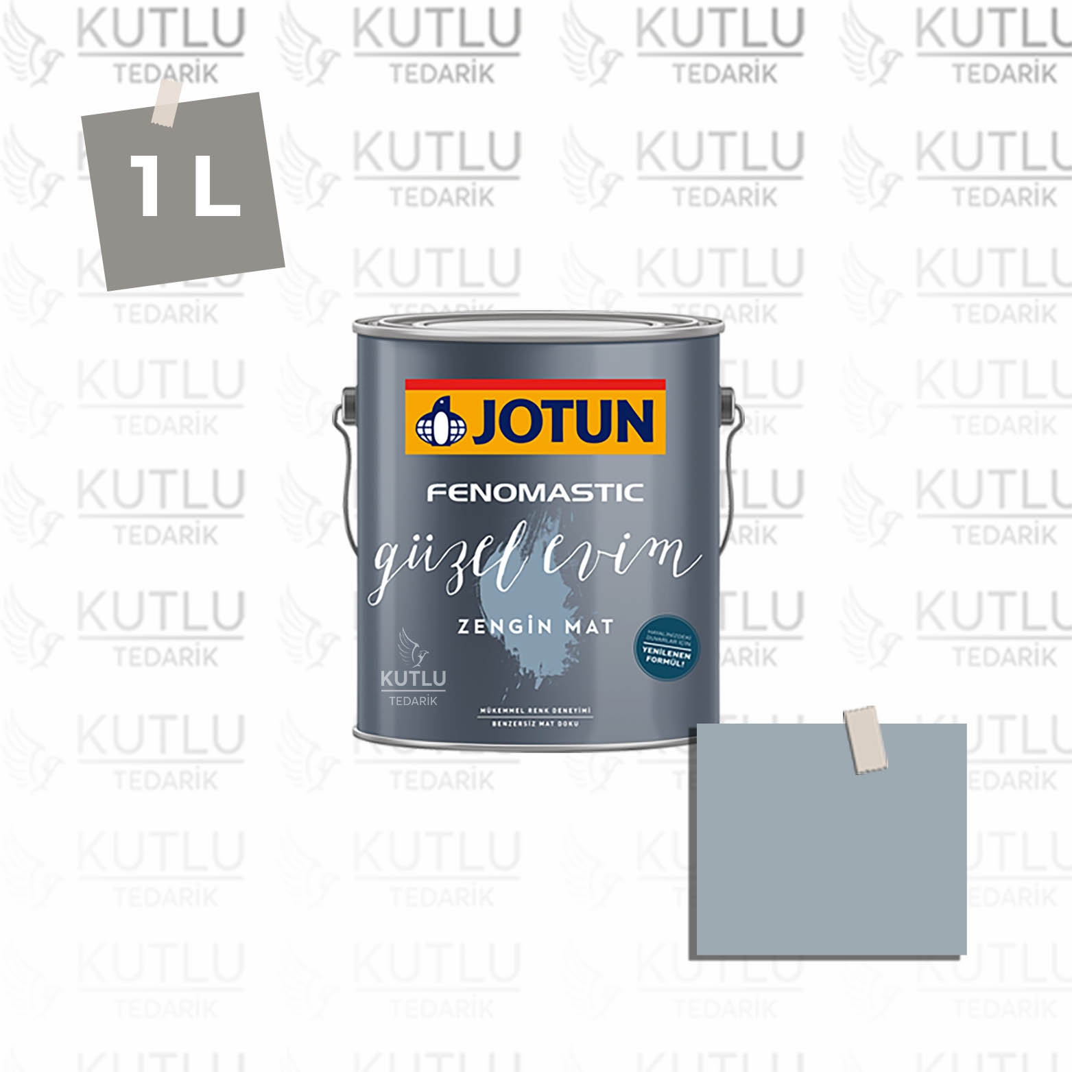 Jotun Fenomastic Güzel Evim Zengin Mat Yeni 1 Lt 4017 Pilaster Blue Pılasterbla Ncs S3010-R90B