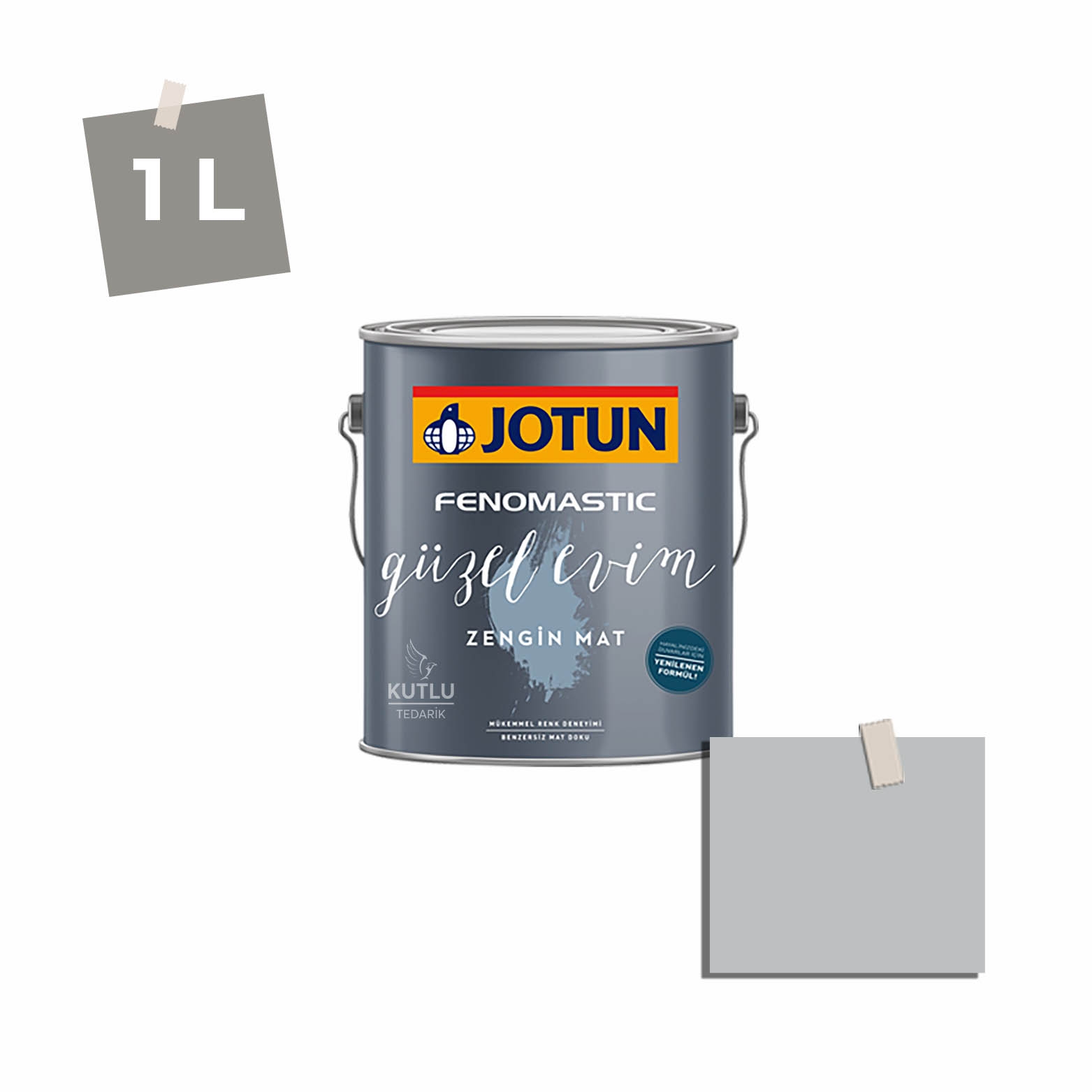 Jotun Fenomastic Güzel Evim Zengin Mat Yeni 1 Lt 5081 Silver Moon Fabrikk Ncs 2403-B03G