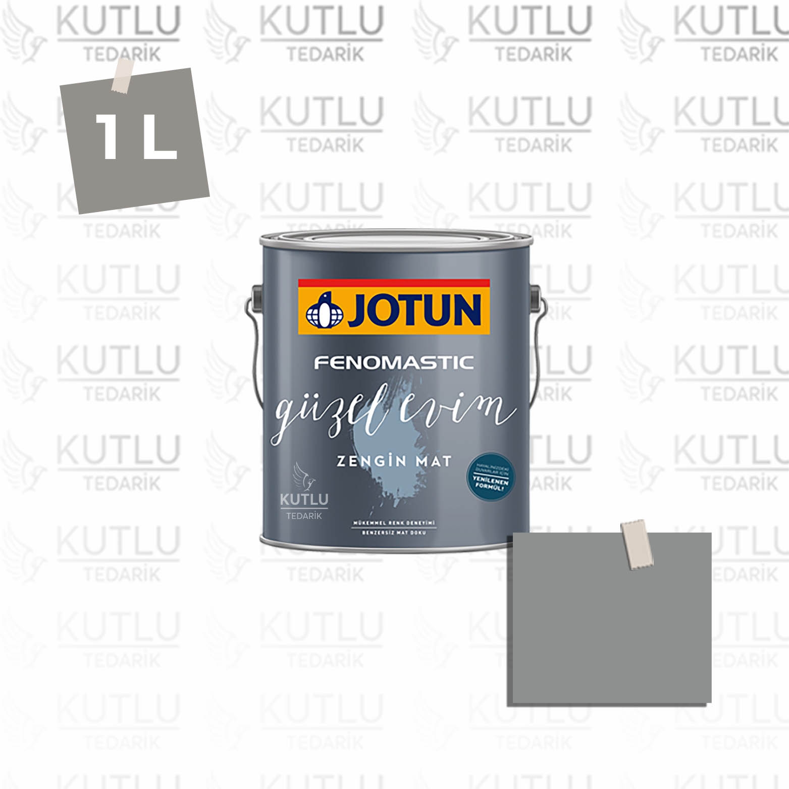 Jotun Fenomastic Güzel Evim Zengin Mat Yeni 1 Lt 5343 Industrial Grey Industrıell Gra Ncs 4802-B15G