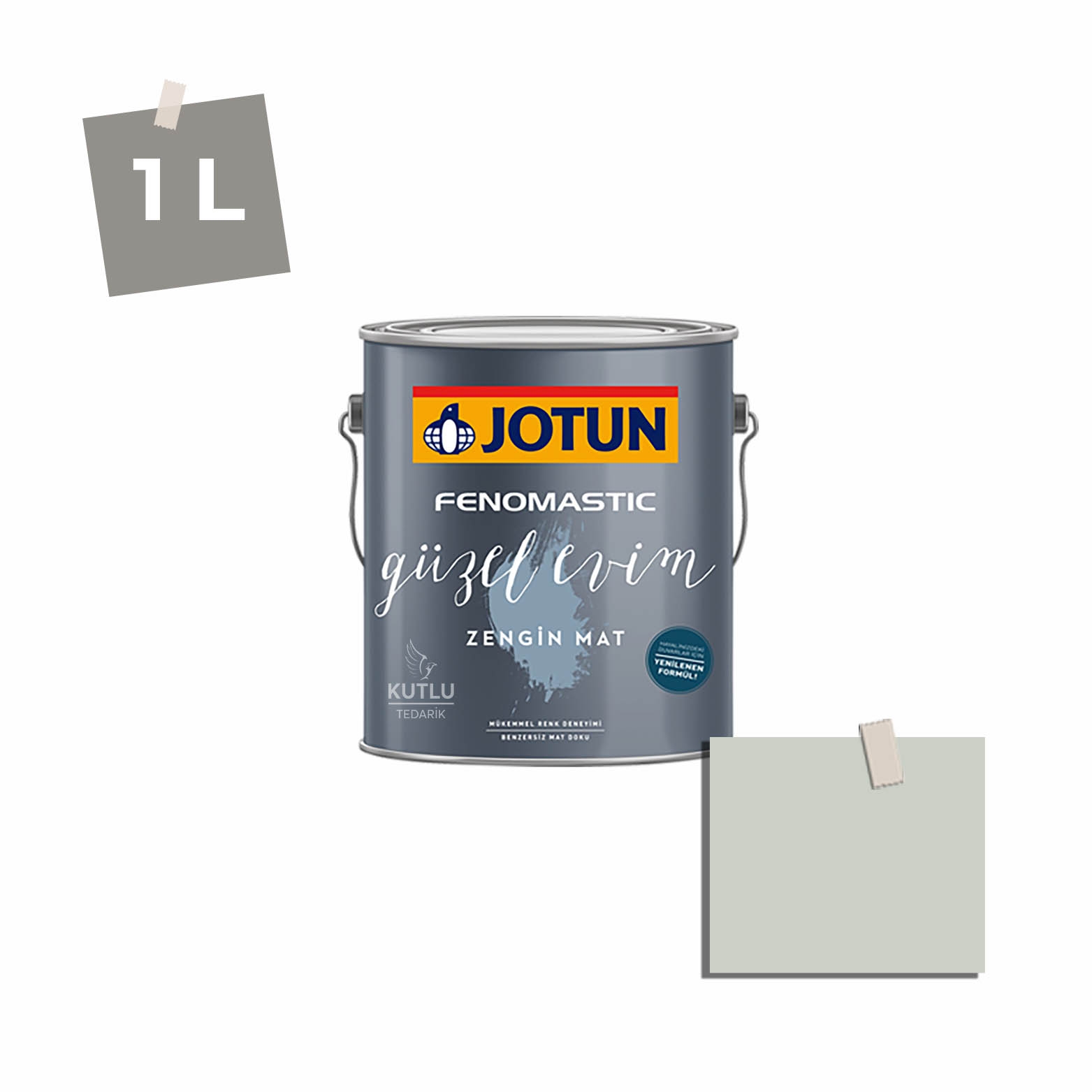 Jotun Fenomastic Güzel Evim Zengin Mat Yeni 1 Lt 7555 Soft Mint Ncs 1706-G15Y