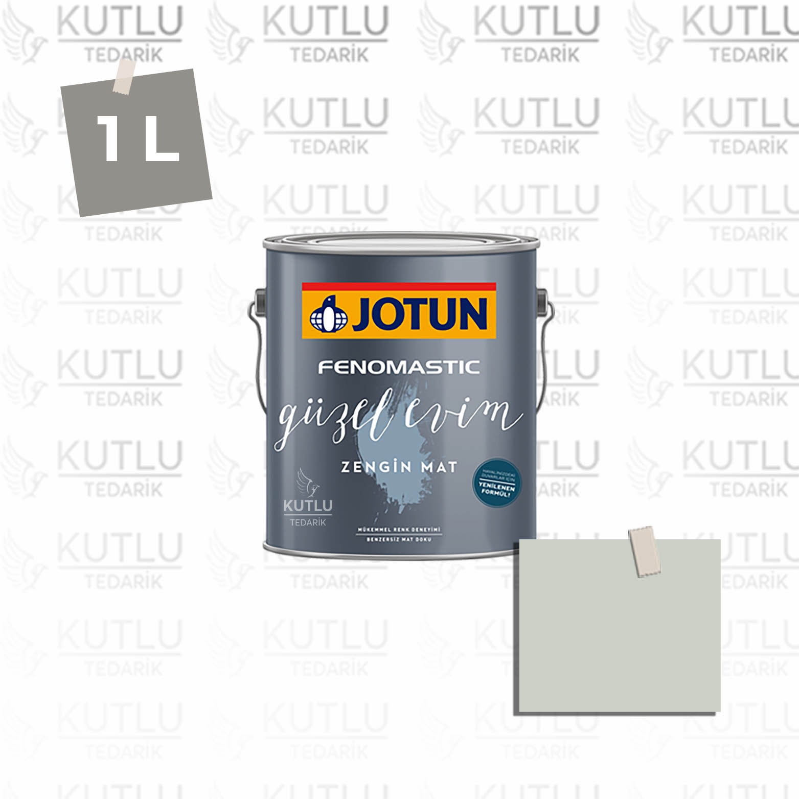 Jotun Fenomastic Güzel Evim Zengin Mat Yeni 1 Lt 7555 Soft Mint Ncs 1706-G15Y