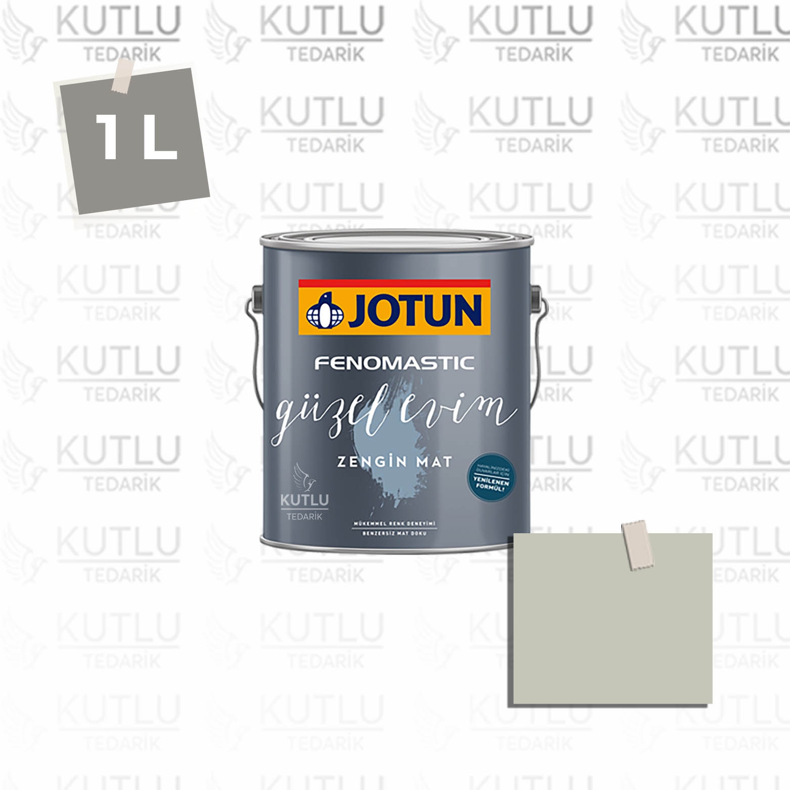 Jotun Fenomastic Güzel Evim Zengin Mat Yeni 1 Lt 8281 Pale Linden Ncs S2005-G70Y