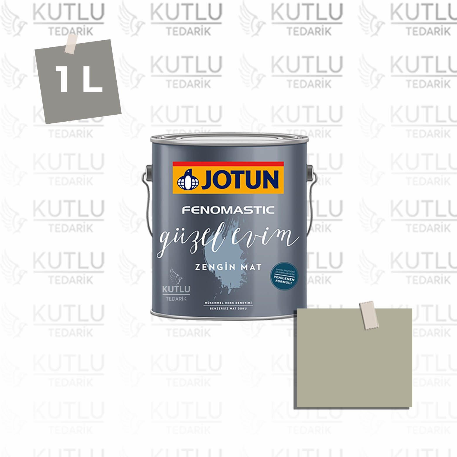 Jotun Fenomastic Güzel Evim Zengin Mat Yeni 1 Lt 8302 Laurel Laurbaer Ncs S3010-G70Y