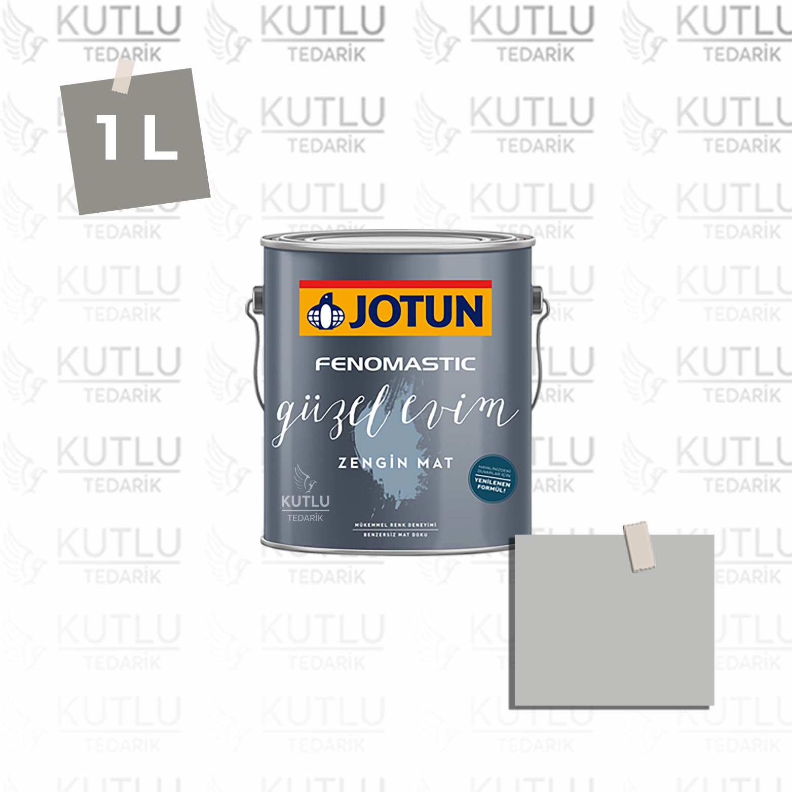 Jotun Fenomastic Güzel Evim Zengin Mat Yeni 1 Lt 9911 Platinum Noytral Ncs S2500-N