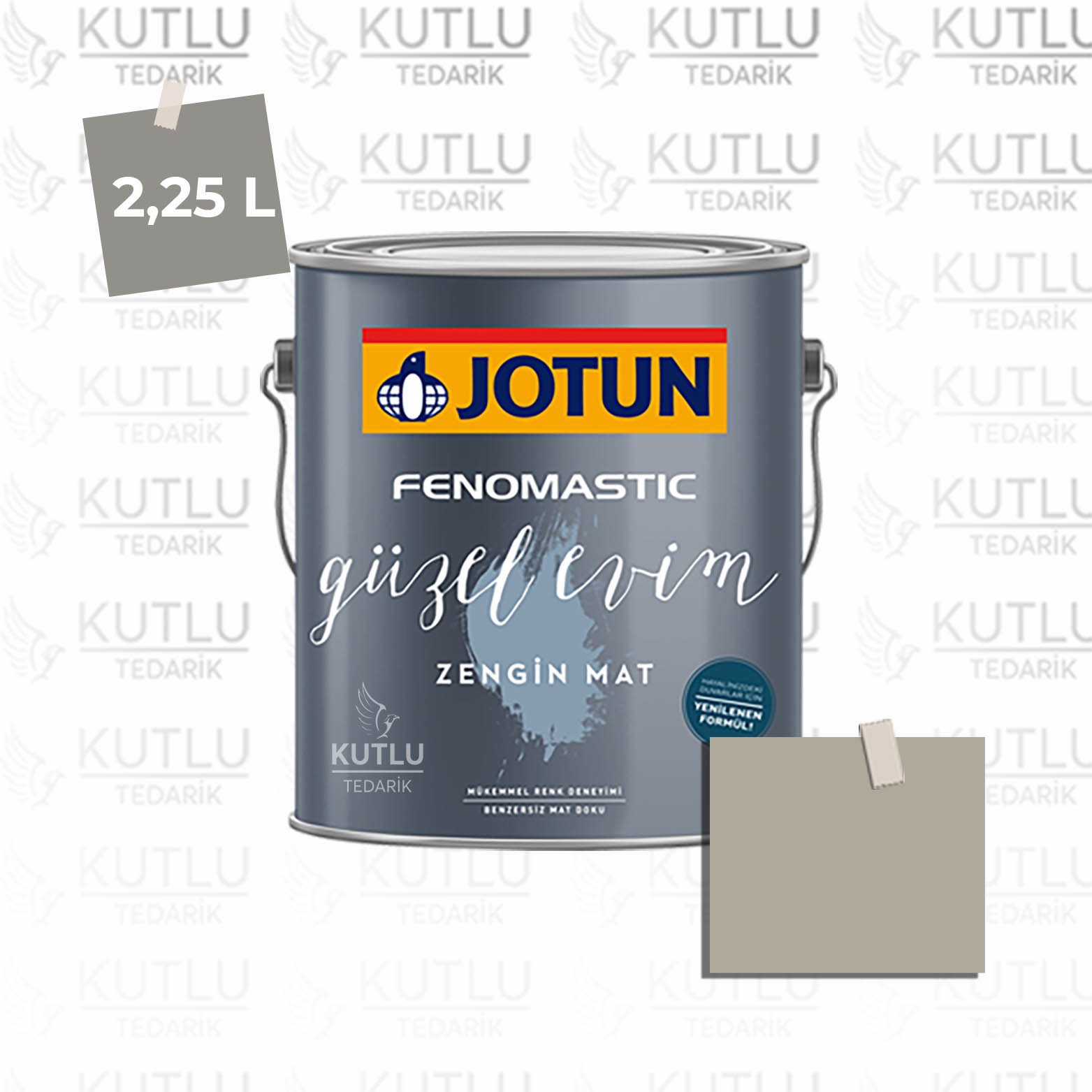 Jotun Fenomastic Güzel Evim Zengin Mat Yeni 2,25 Lt 0394 Soft Grey Varmgra Ncs 3504-Y19R