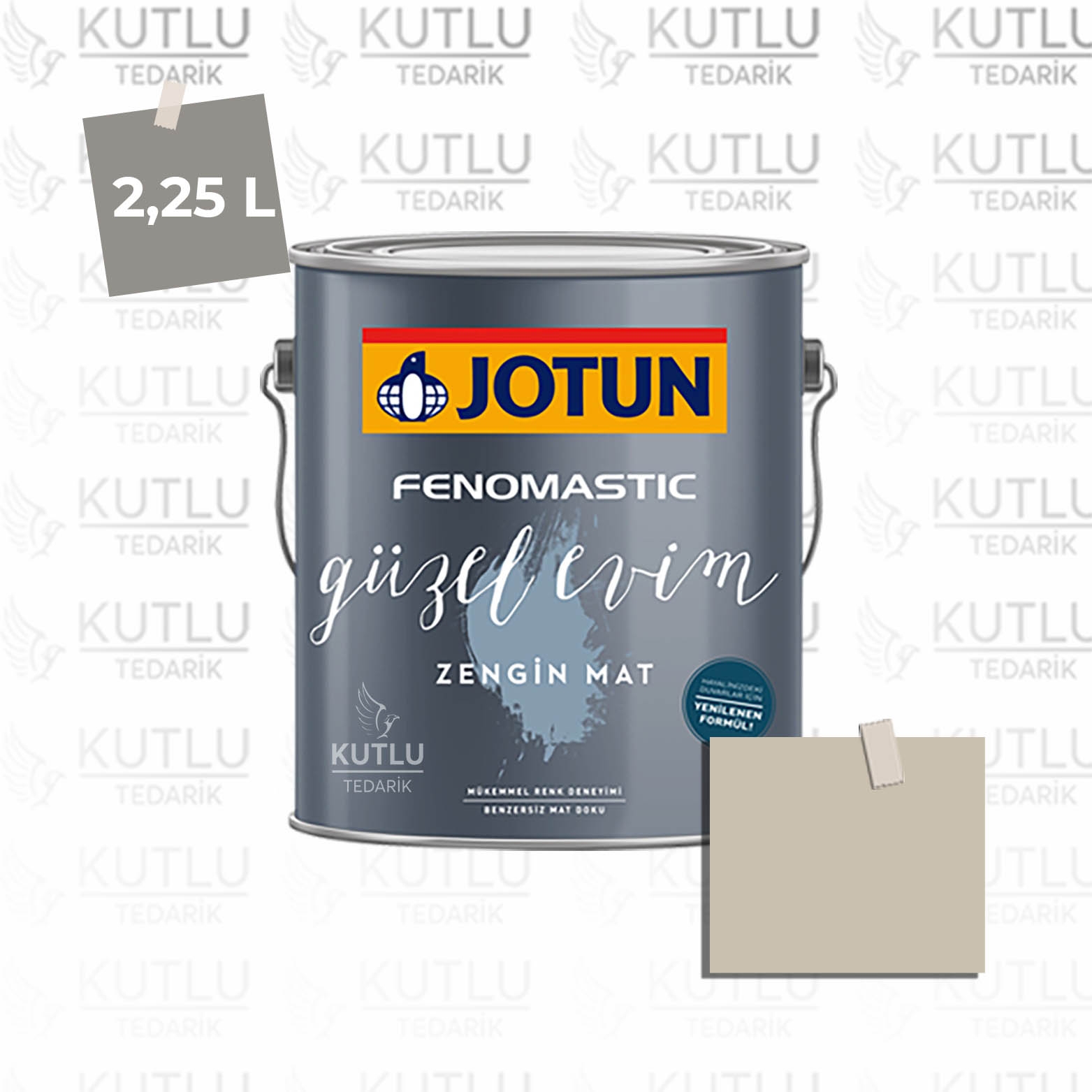 Jotun Fenomastic Güzel Evim Zengin Mat Yeni 2,25 Lt 12075 Soothing Beige Ncs 2305-Y22R