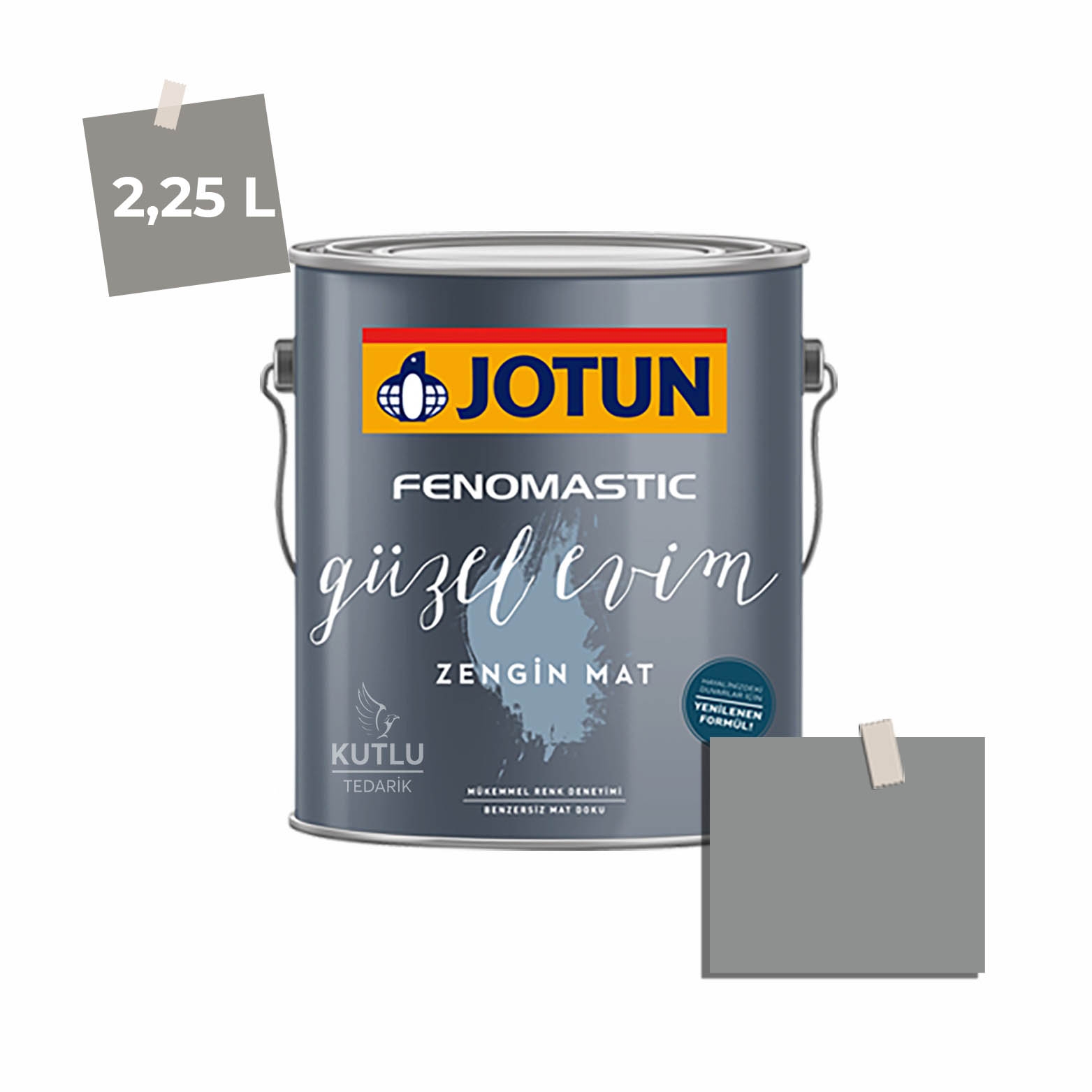 Jotun Fenomastic Güzel Evim Zengin Mat Yeni 2,25 Lt 5343 Industrial Grey Industrıell Gra Ncs 4802-B15G