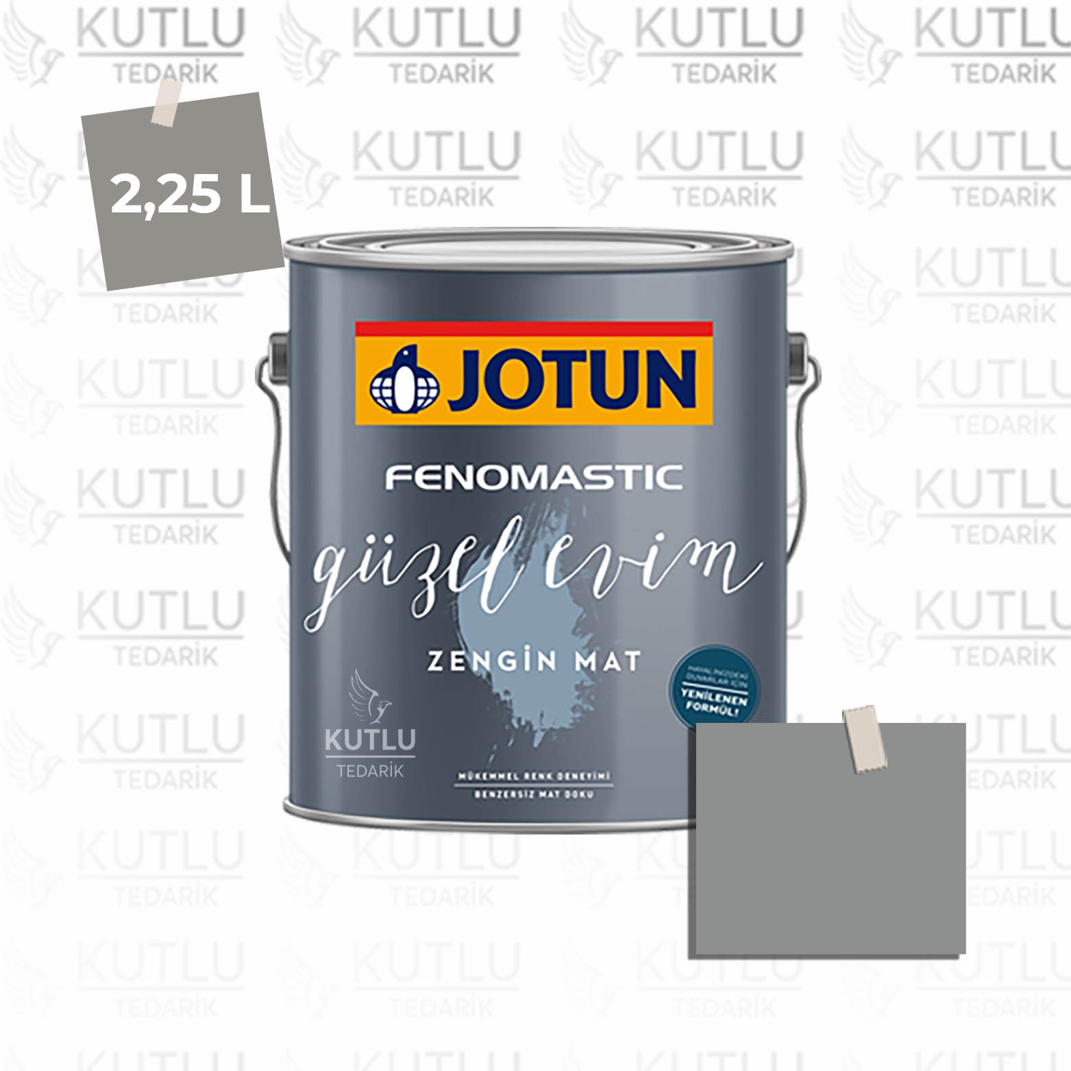 Jotun Fenomastic Güzel Evim Zengin Mat Yeni 2,25 Lt 5343 Industrial Grey Industrıell Gra Ncs 4802-B15G