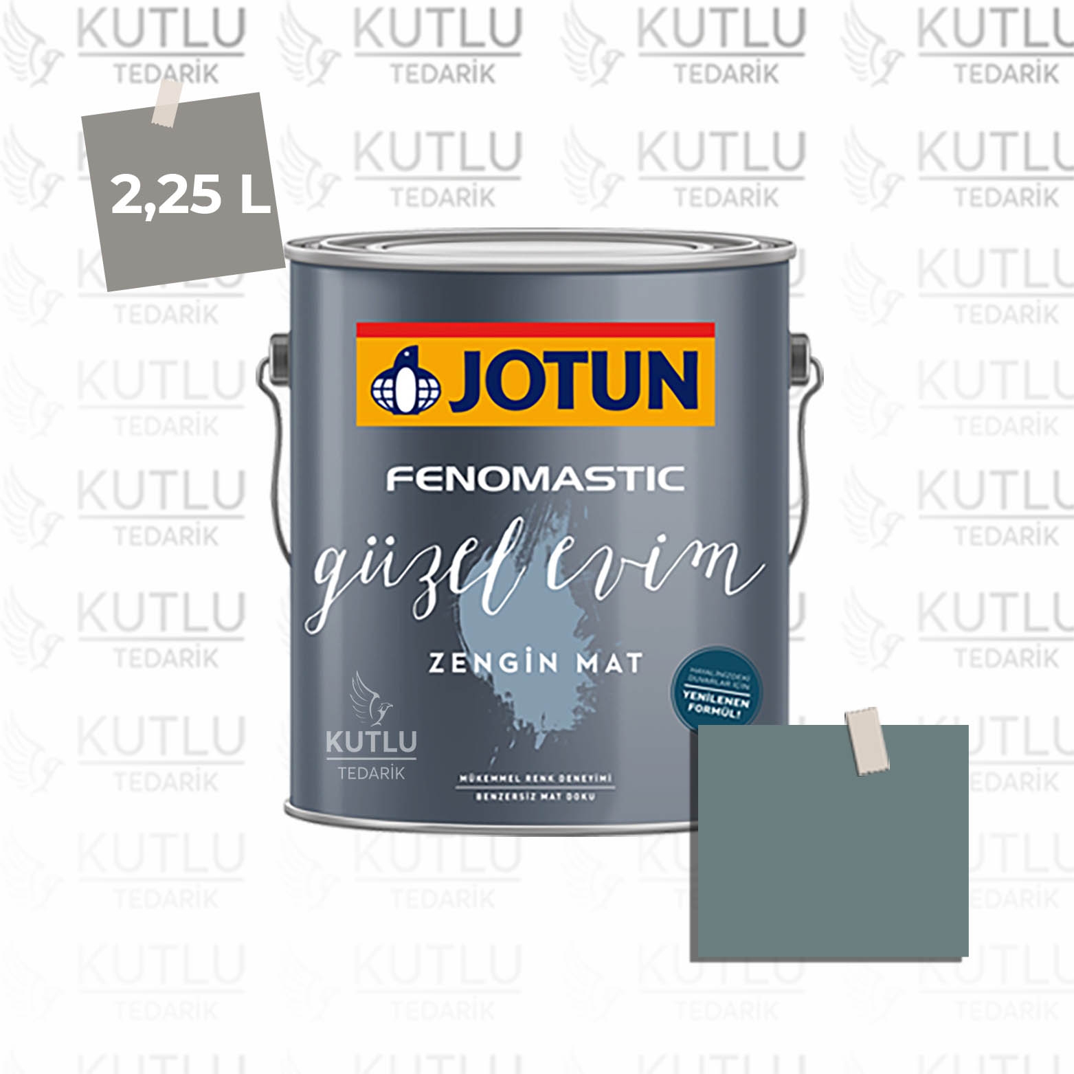 Jotun Fenomastic Güzel Evim Zengin Mat Yeni 2,25 Lt 5489 Free Spirit Ncs 5412-B36G