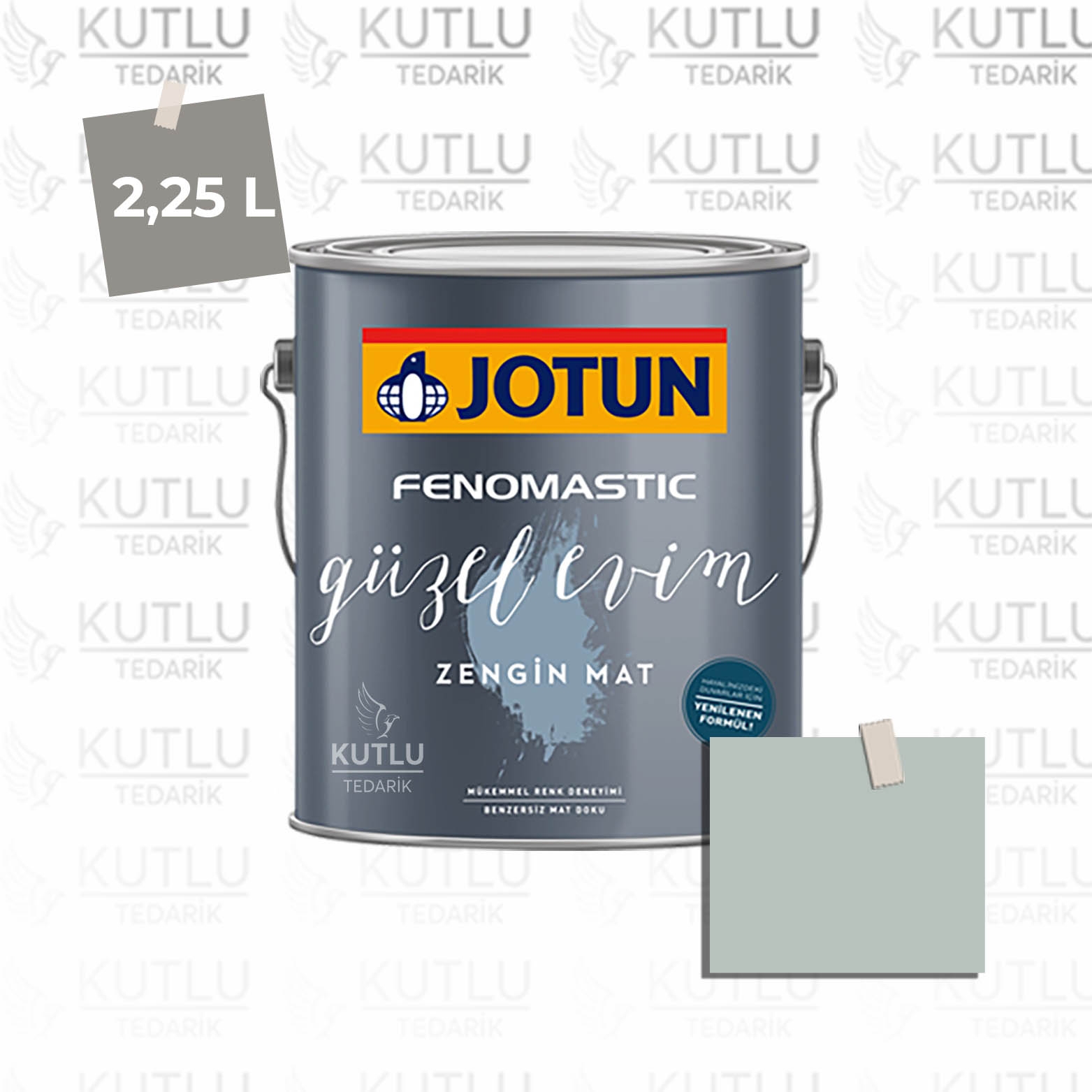 Jotun Fenomastic Güzel Evim Zengin Mat Yeni 2,25 Lt 6351 Tender Green Ncs 2405-B72G