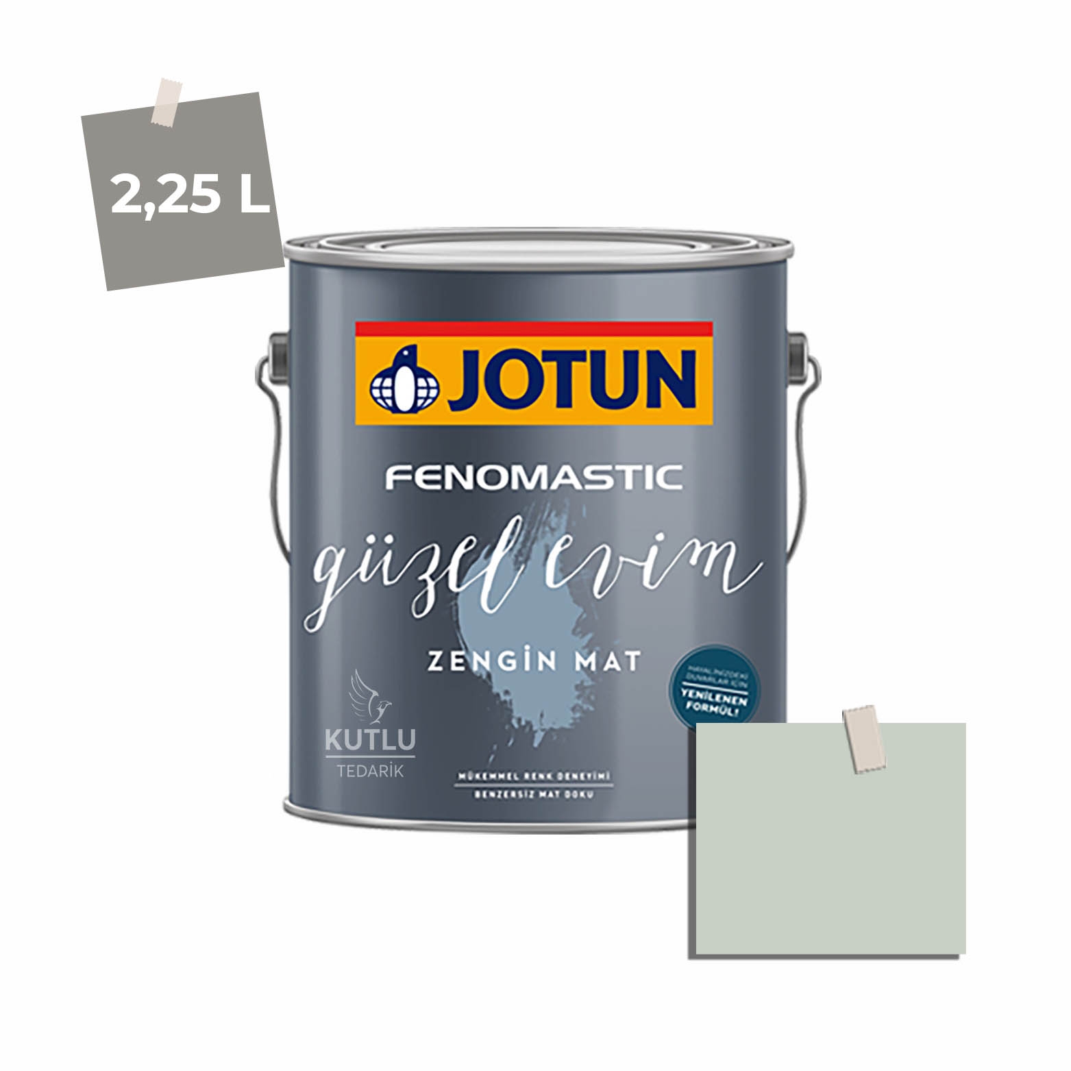 Jotun Fenomastic Güzel Evim Zengin Mat Yeni 2,25 Lt 7555 Soft Mint Ncs 1706-G15Y