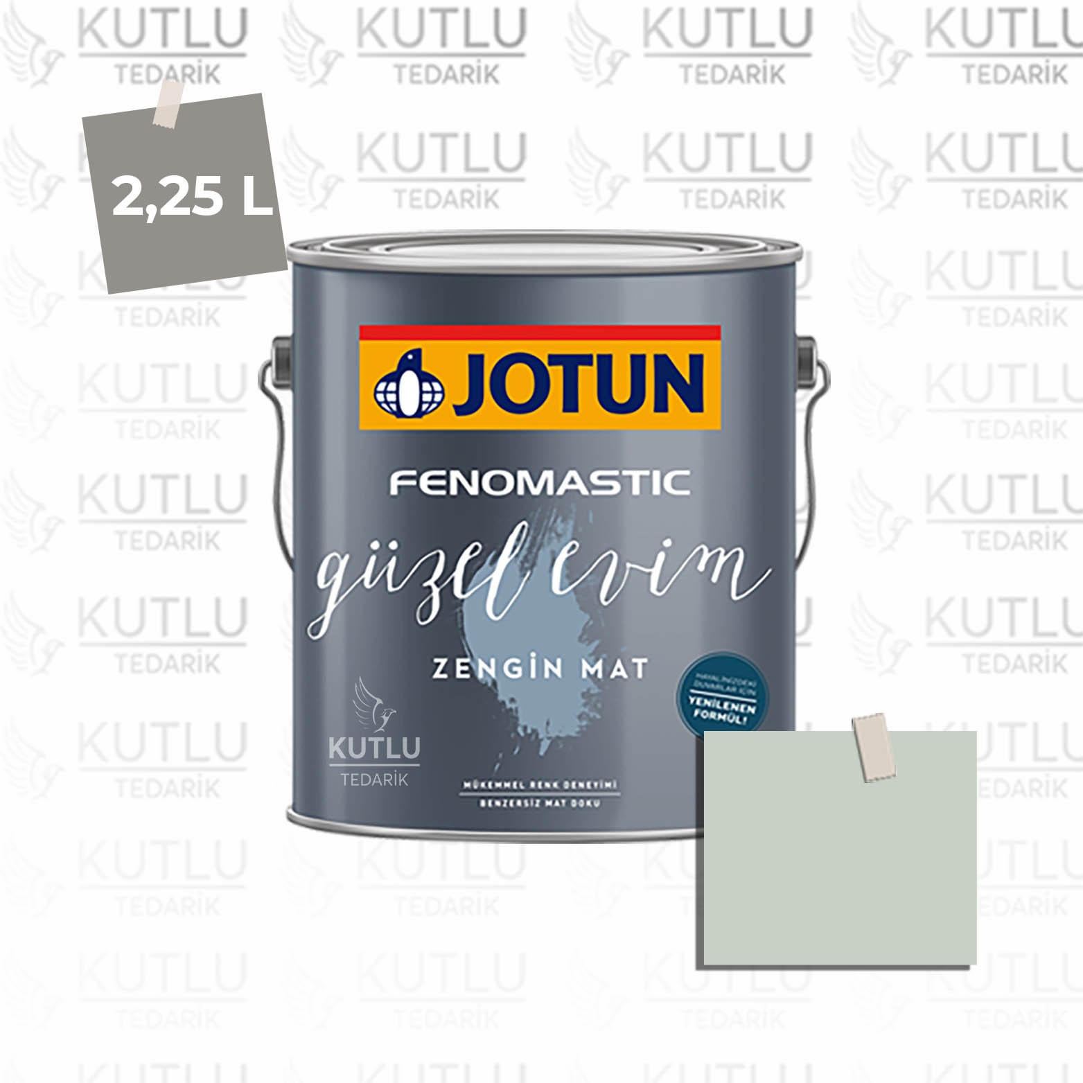 Jotun Fenomastic Güzel Evim Zengin Mat Yeni 2,25 Lt 7555 Soft Mint Ncs 1706-G15Y