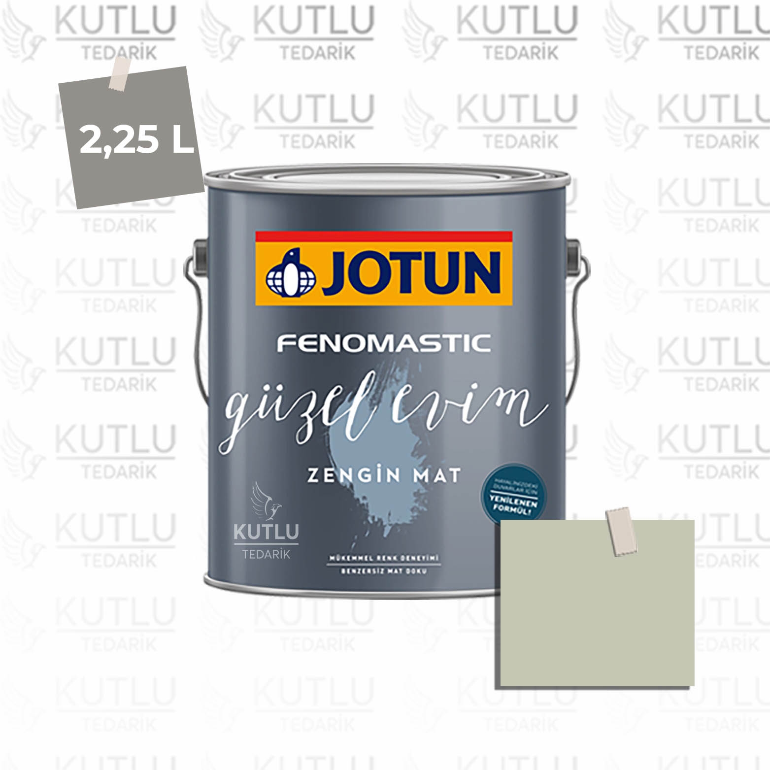 Jotun Fenomastic Güzel Evim Zengin Mat Yeni 2,25 Lt 8281 Pale Linden Ncs S2005-G70Y