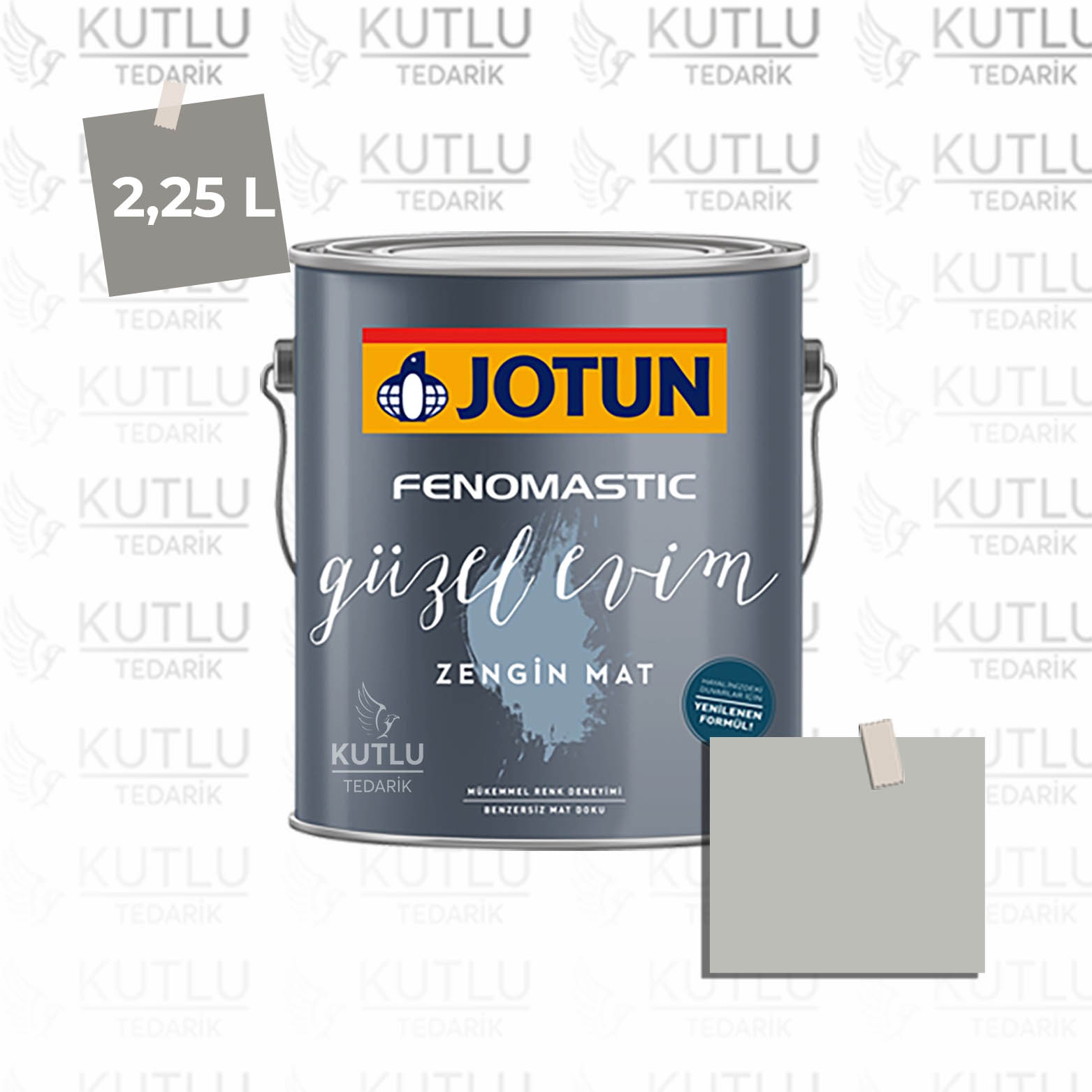 Jotun Fenomastic Güzel Evim Zengin Mat Yeni 2,25 Lt 9911 Platinum Noytral Ncs S2500-N