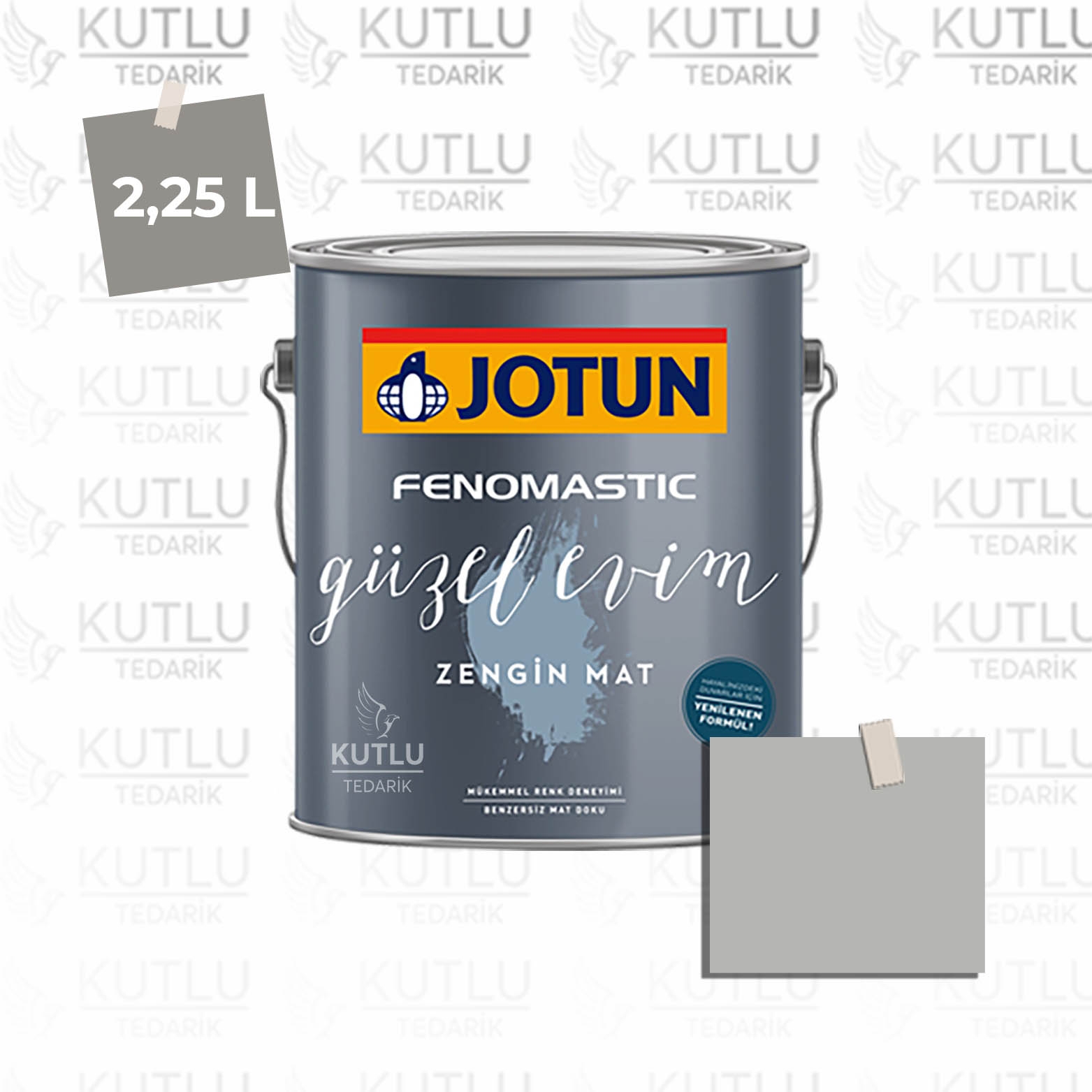 Jotun Fenomastic Güzel Evim Zengin Mat Yeni 2,25 Lt 9930 Jazz Grey Takedis Ncs S3000-N