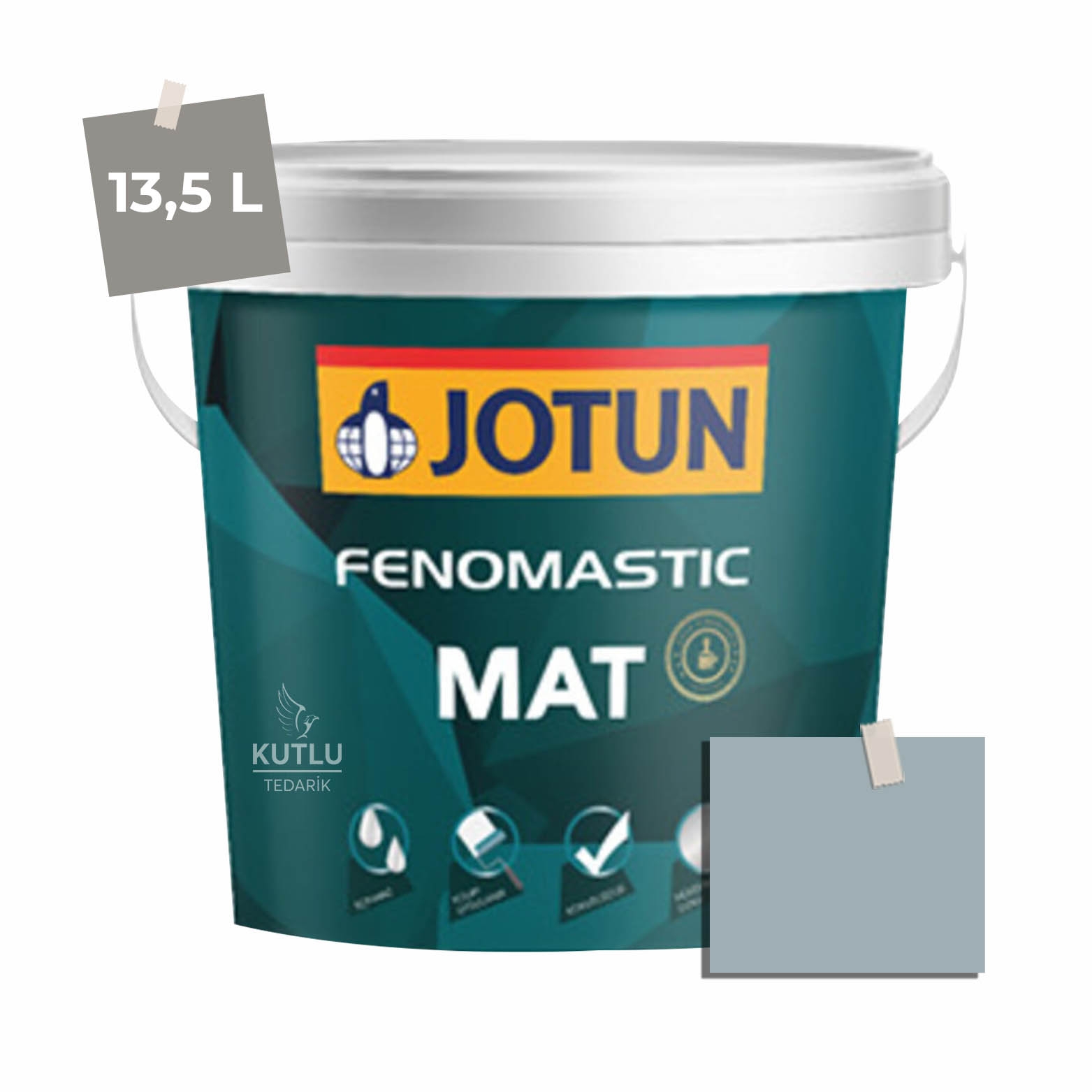 Jotun Fenomastic Mat 13,5 Lt  5200 Dusky Blue Ncs 3010-B