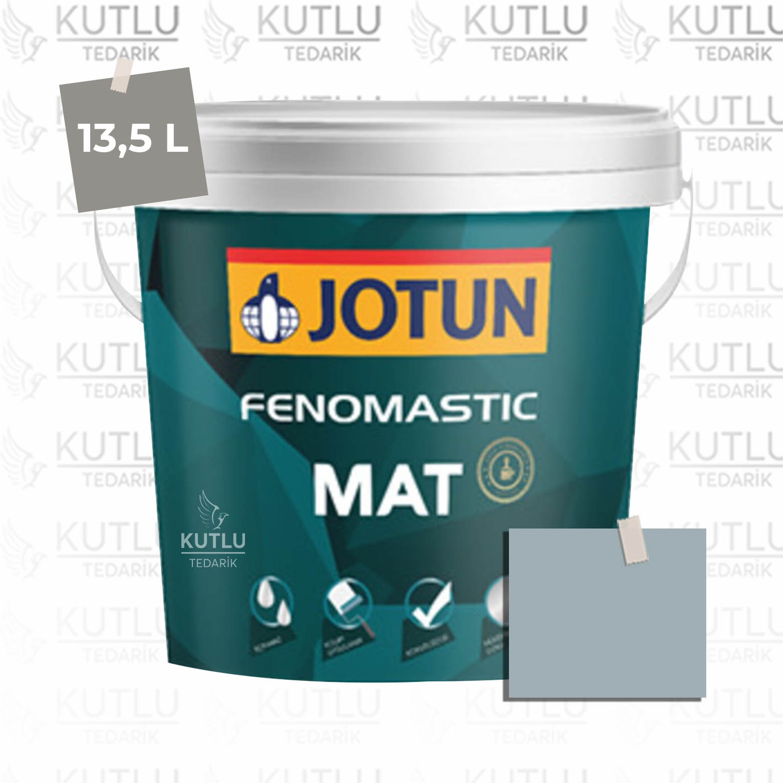 Jotun Fenomastic Mat 13,5 Lt  5200 Dusky Blue Ncs 3010-B