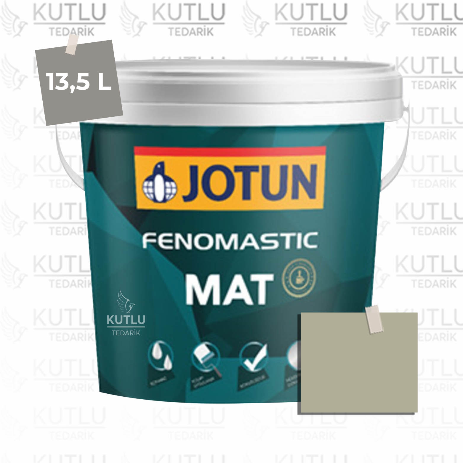 Jotun Fenomastic Mat 13,5 Lt  8302 Laurel Laurbaer Ncs S3010-G70Y