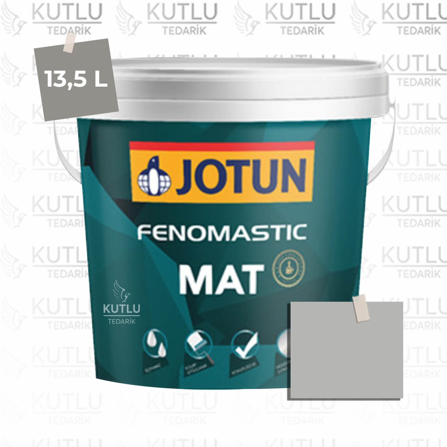 Jotun Fenomastic Mat 13,5 Lt  9930 Jazz Grey Takedis Ncs S3000-N