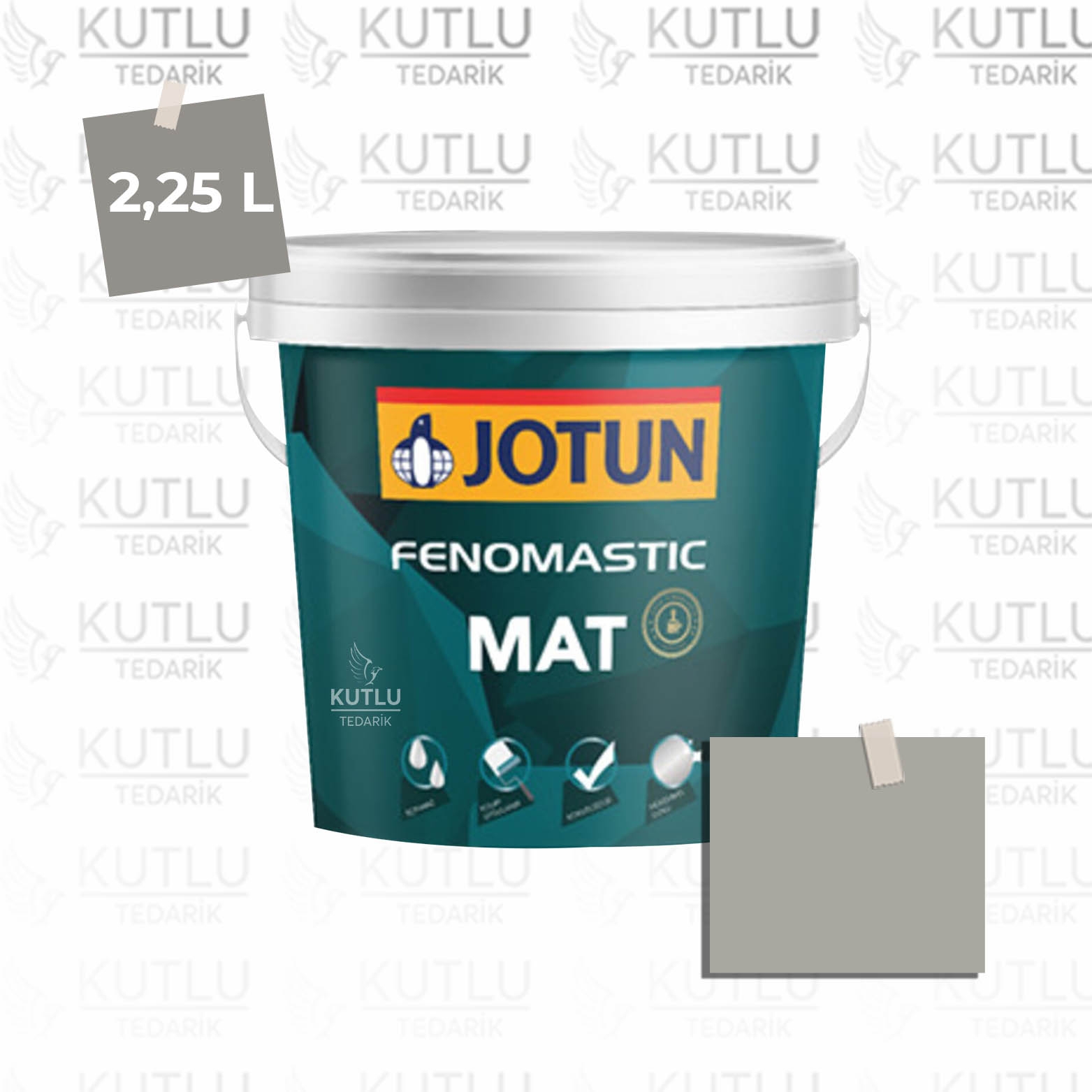 Jotun Fenomastic Mat 2,25 Lt  1032 Iron Grey Gra Harmoni Ncs S3502-Y