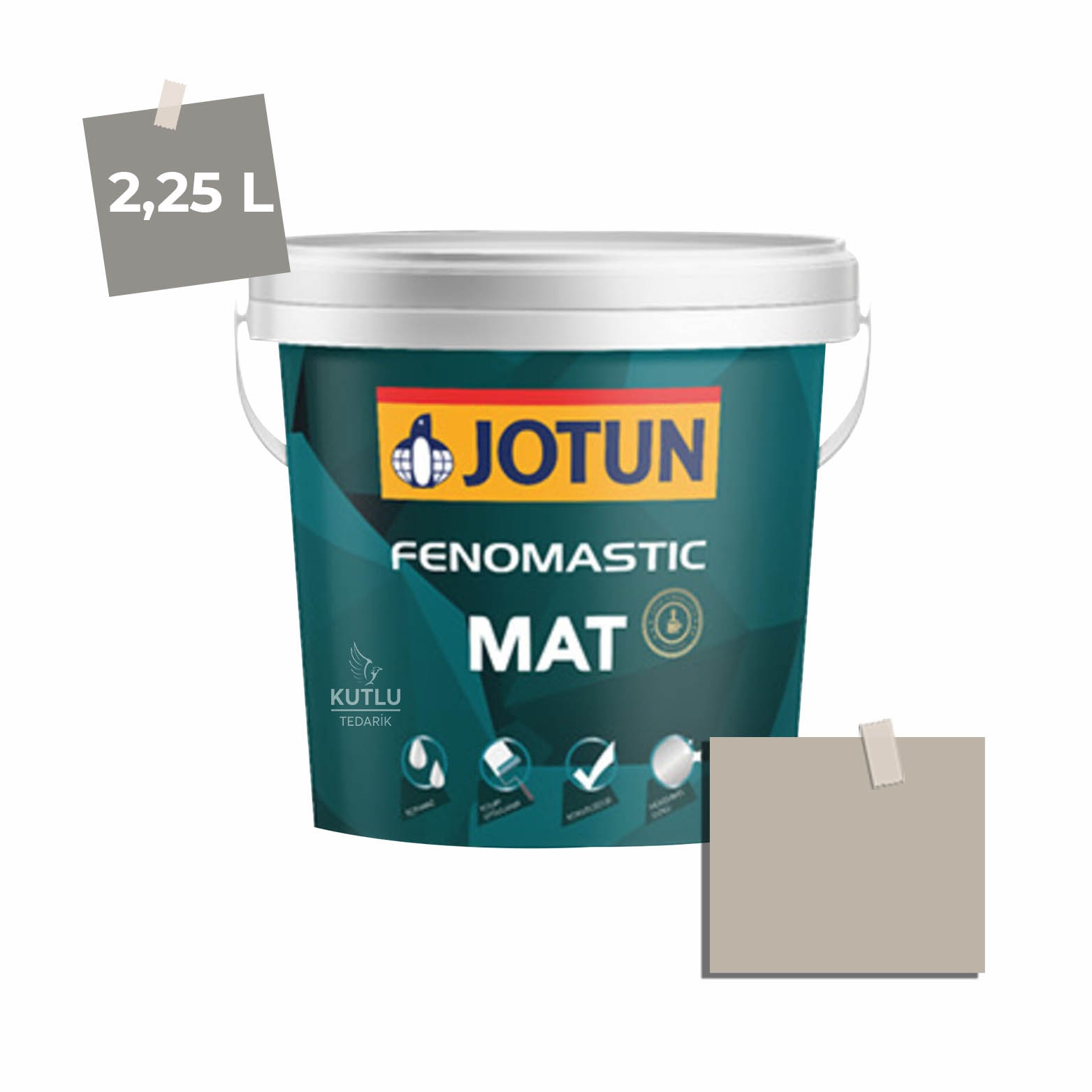 Jotun Fenomastic Mat 2,25 Lt  10342 Sable Stone Kalkgra Ncs 2903-Y30R