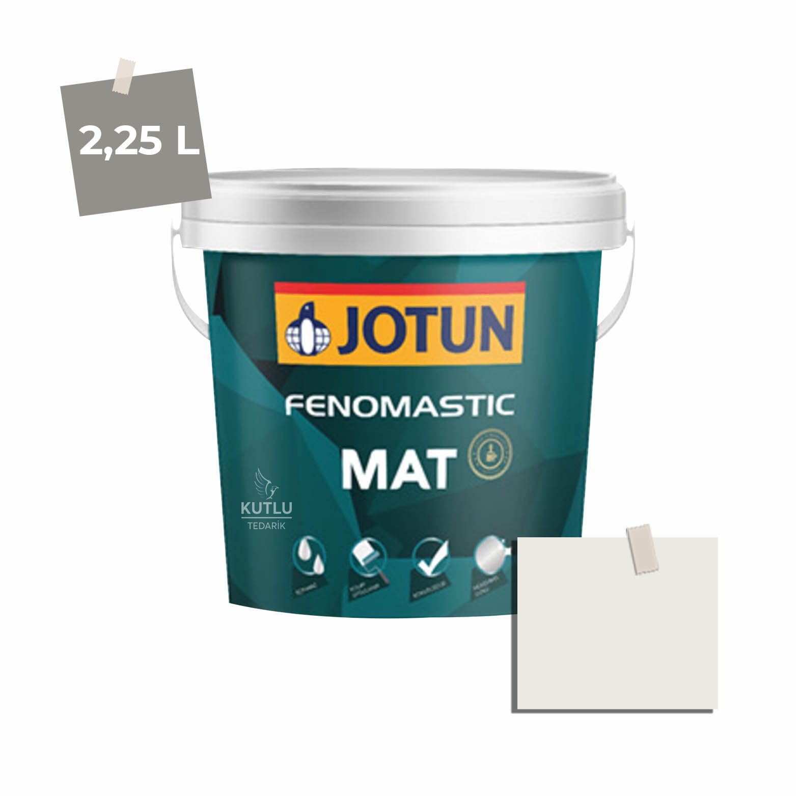 Jotun Fenomastic Mat 2,25 Lt  1622 Refleksjon Akis Ncs 0801-Y25R