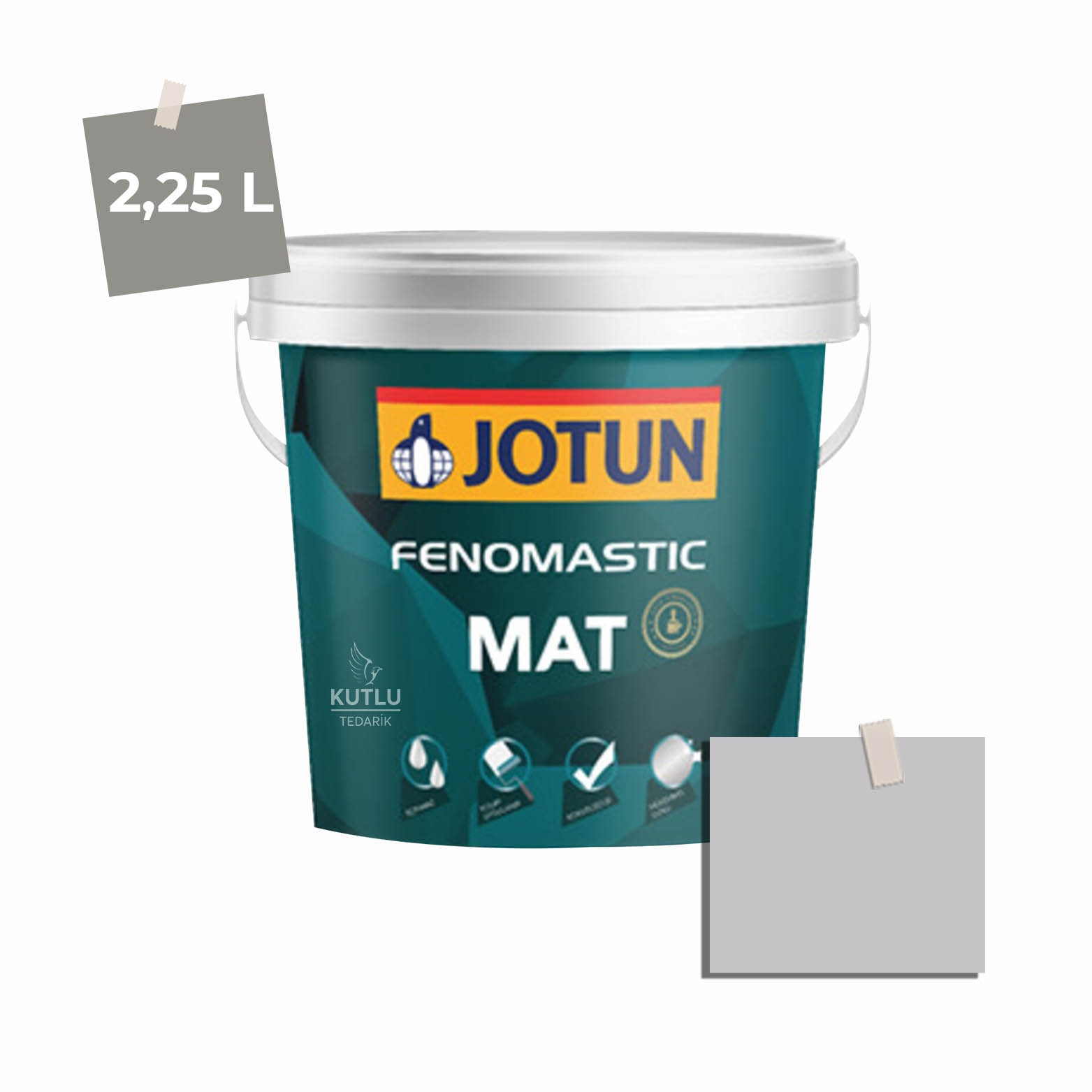 Jotun Fenomastic Mat 2,25 Lt  3037 Cool Ash Fjer Ncs S2005-R40B