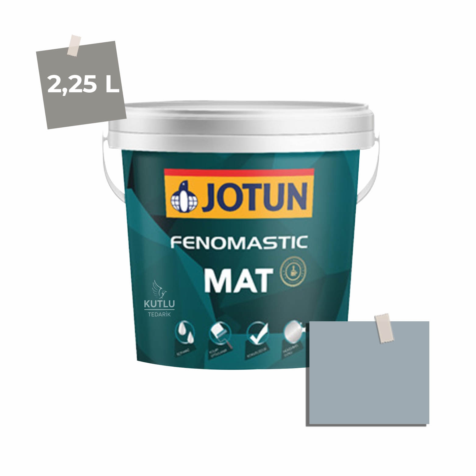 Jotun Fenomastic Mat 2,25 Lt  4017 Pilaster Blue Pilasterbla Ncs S3010-R90B