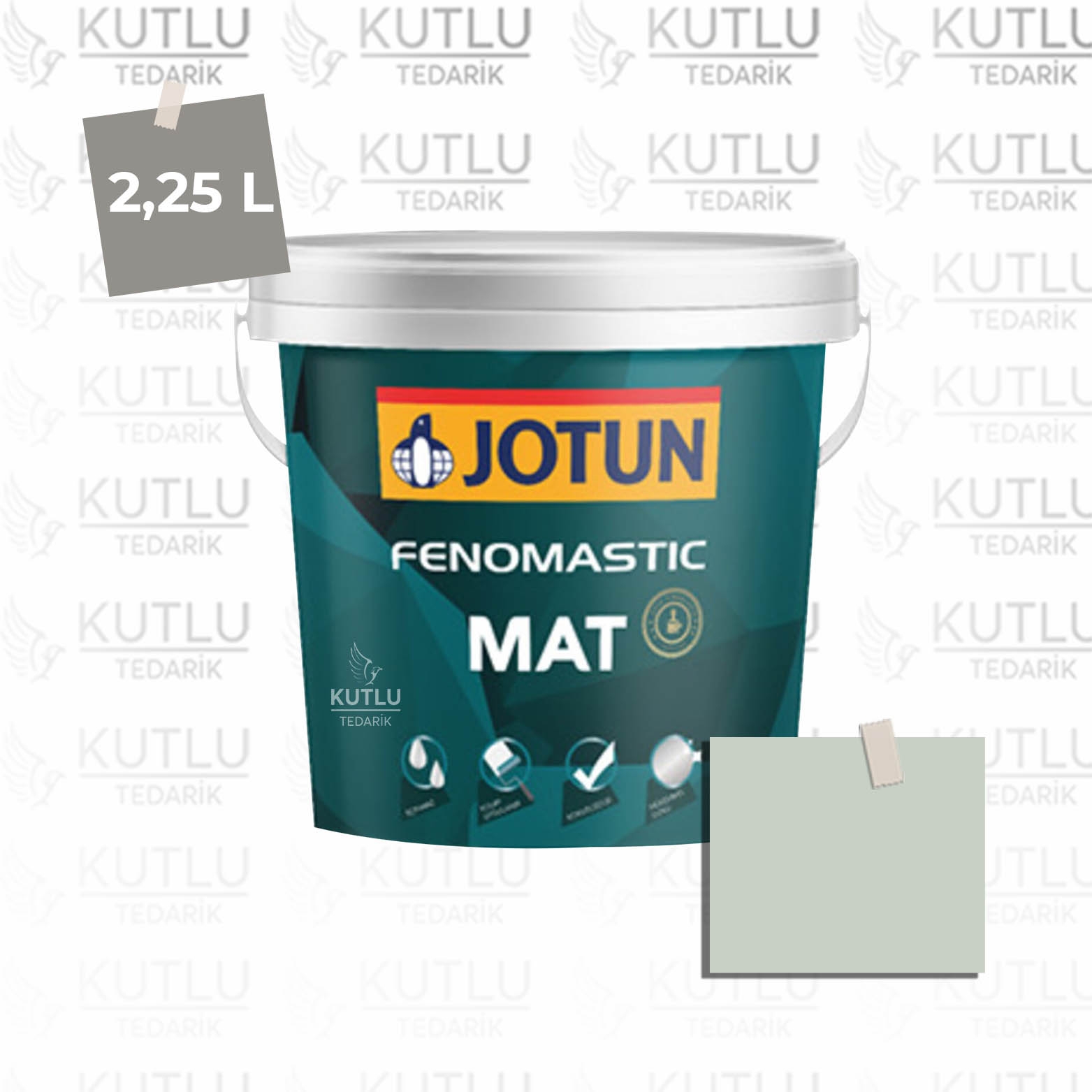 Jotun Fenomastic Mat 2,25 Lt  7555 Soft Mint Ncs 1706-G15Y