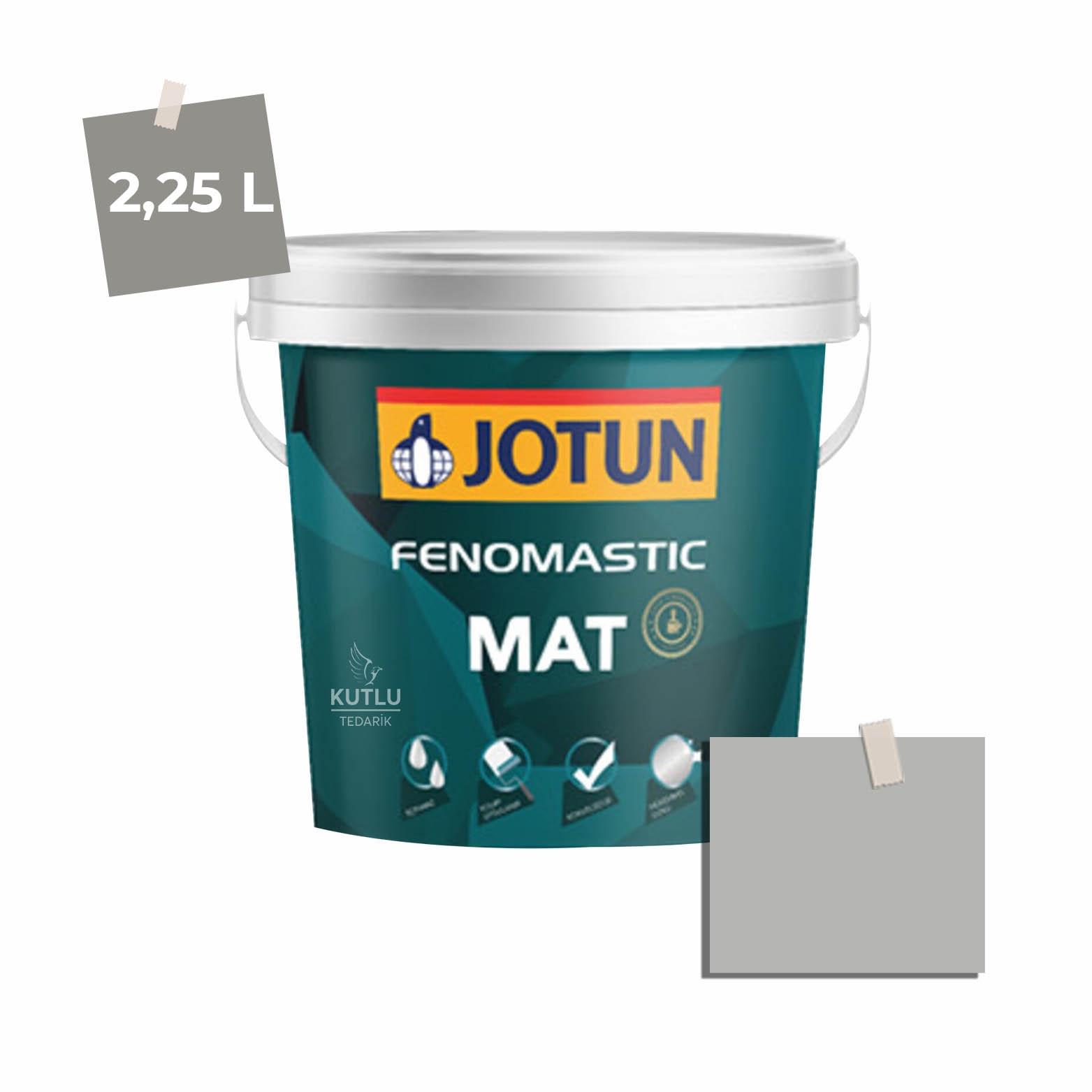 Jotun Fenomastic Mat 2,25 Lt  9930 Jazz Grey Takedis Ncs S3000-N