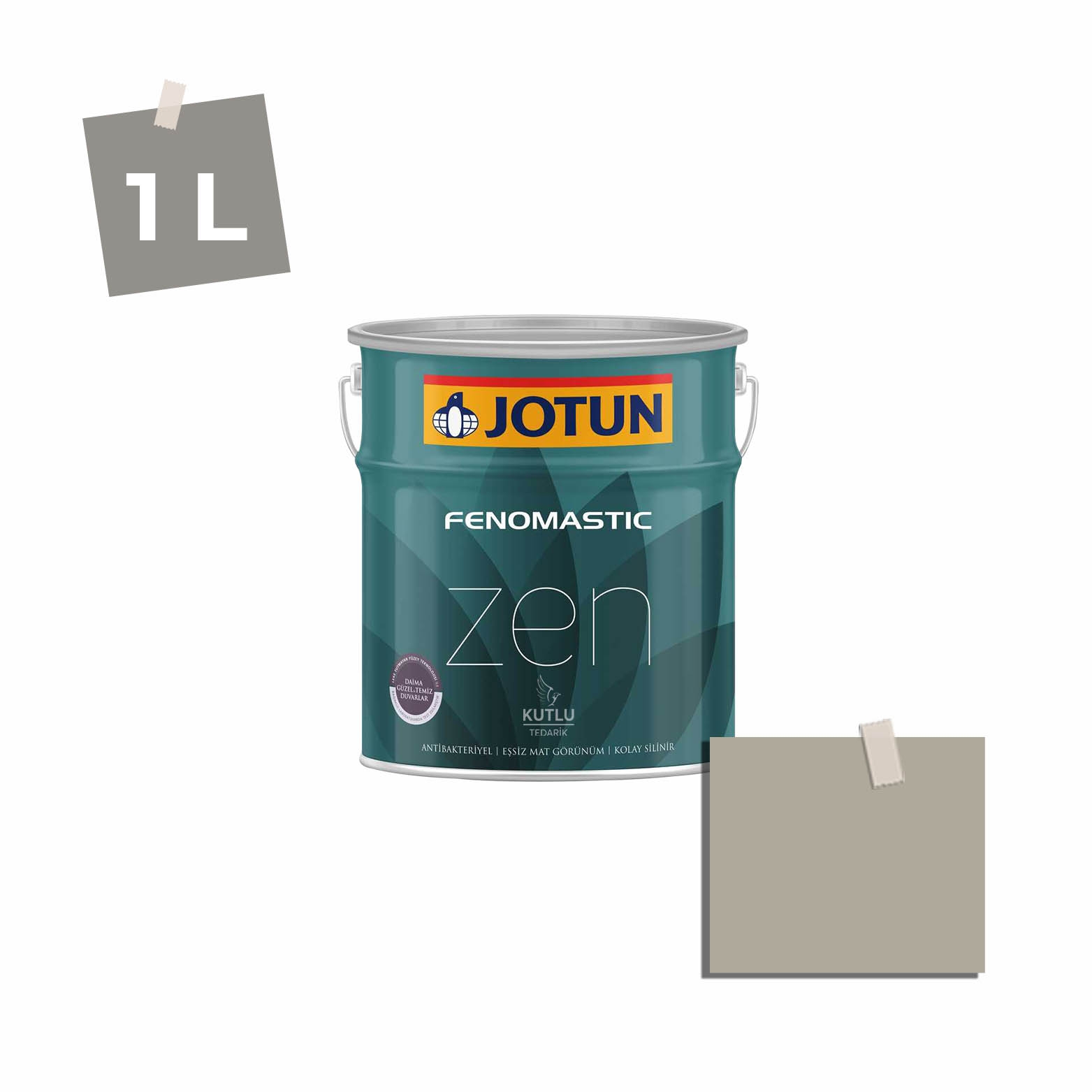 Jotun Fenomastic Zen Mat 1 Lt 0394 Soft Grey Varmgra Ncs 3504-Y19R