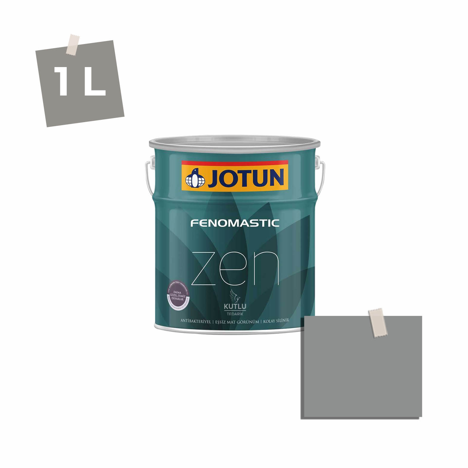 Jotun Fenomastic Zen Mat 1 Lt 5343 Industrial Grey Industriell Gra Ncs 4802-B15G