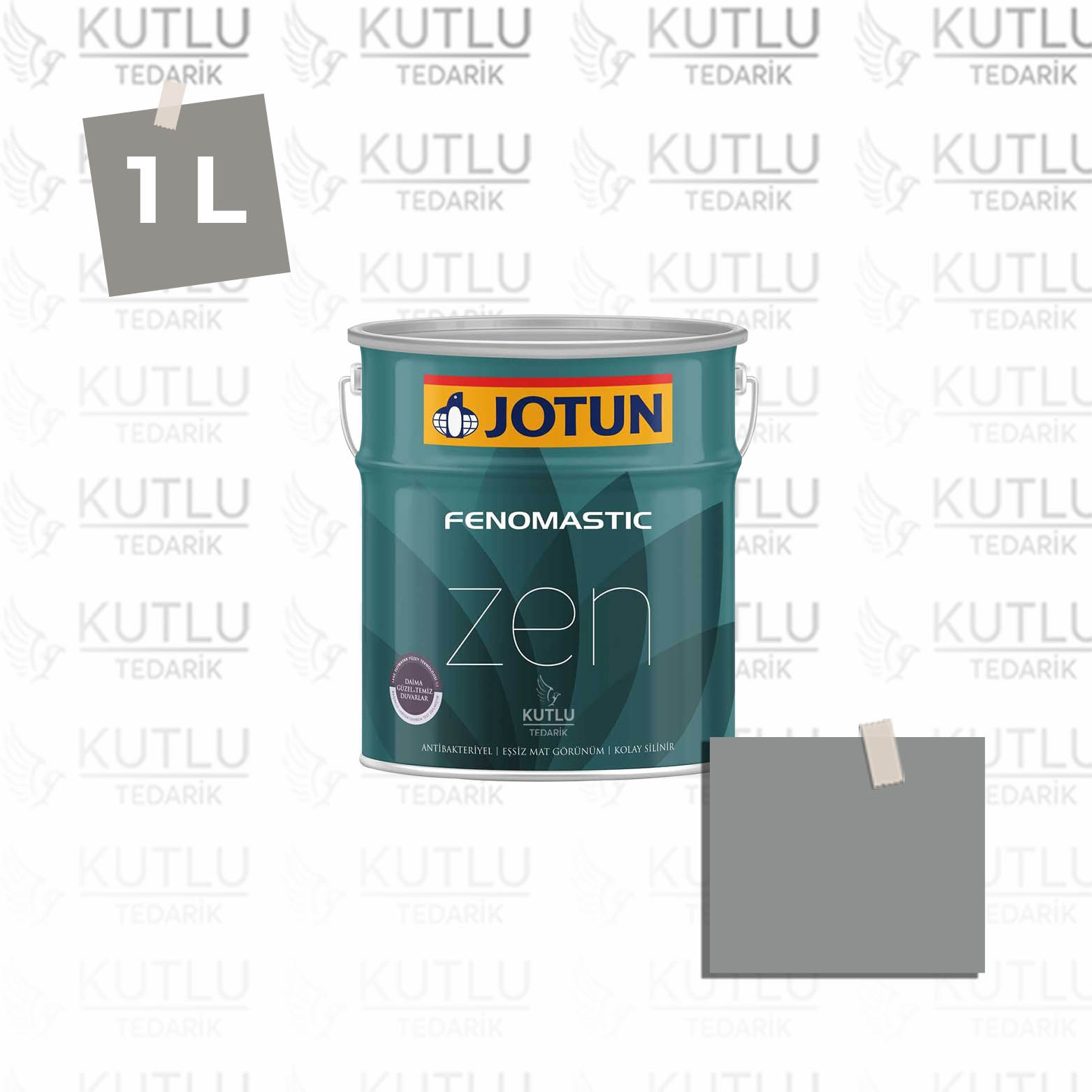 Jotun Fenomastic Zen Mat 1 Lt 5343 Industrial Grey Industriell Gra Ncs 4802-B15G