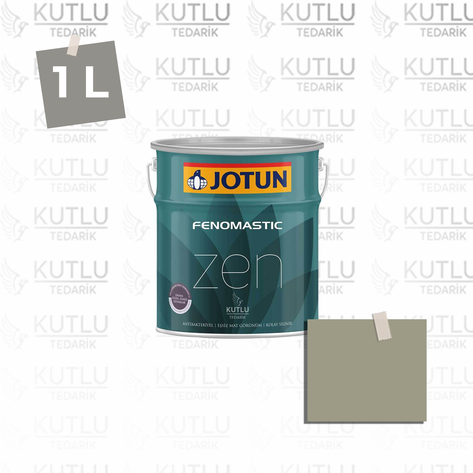 Jotun Fenomastic Zen Mat 1 Lt 8252 Green Harmony Ncs S4010-G70Y