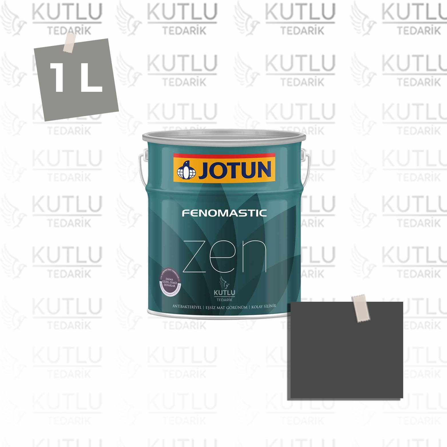 Jotun Fenomastic Zen Mat 1 Lt 9938 Blackened Black Dempet Sort Ncs S8500-N