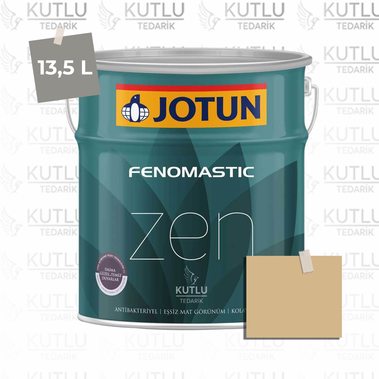 Jotun Fenomastic Zen Mat 13,5 Lt 1392 Antique Yellow Gul Antikk Ncs S2020-Y20R